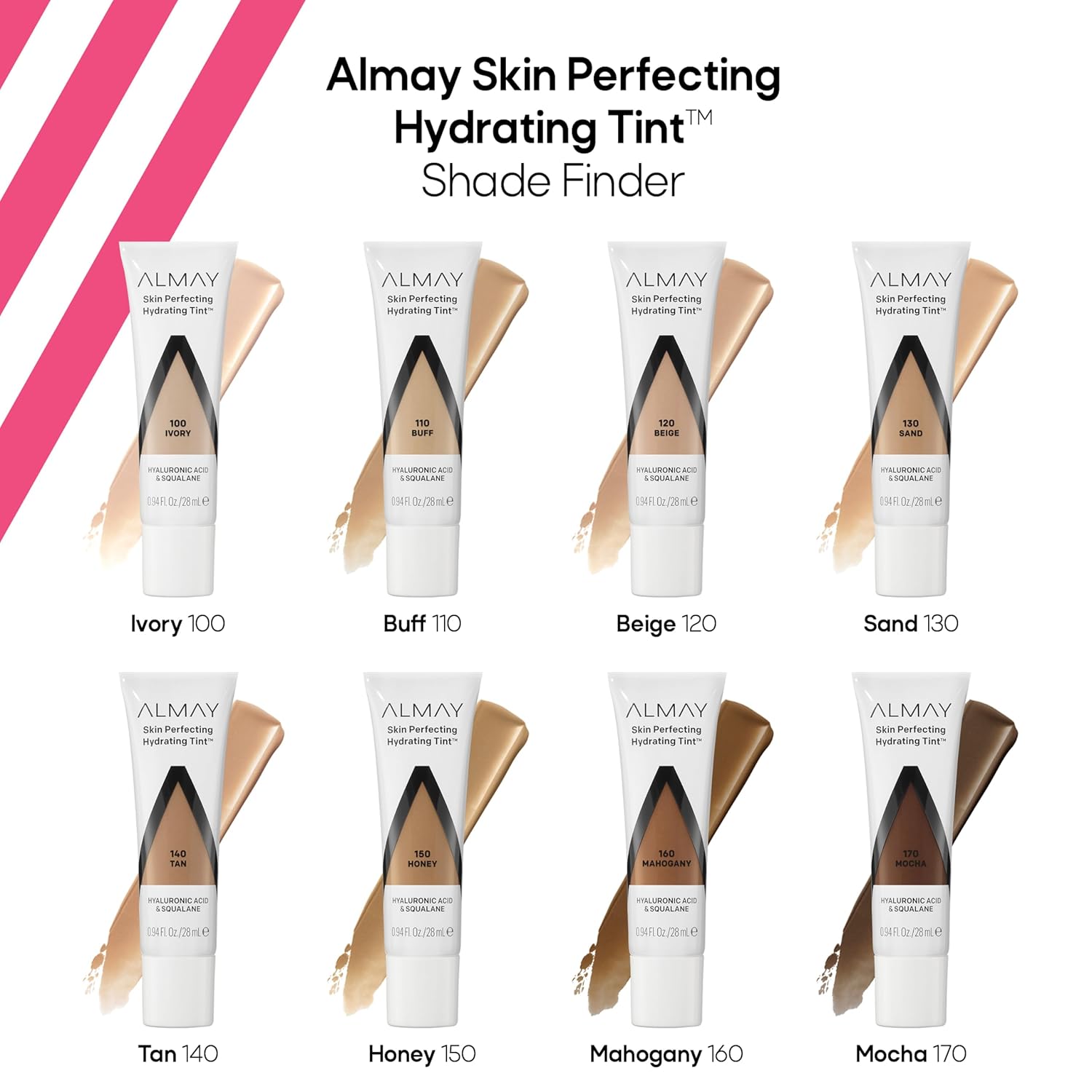 Almay Hydrating Liquid Foundation Tint, Lightweight with Light Coverage, Naturally Dewy Finish, Hypoallergenic, Dermatologist TestedFragrance Free, 110 Buff, 0.94 fl oz. - Image 9