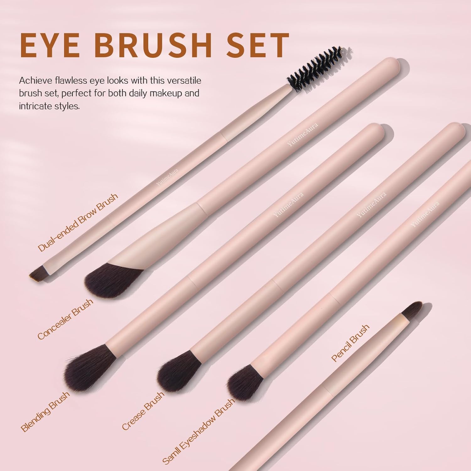 Makeup Brushes 10pc, Makeup Brush Set Foundation Bronzer Contour Eyeshadow Blush Concealer Make Up Brushes - Image 5