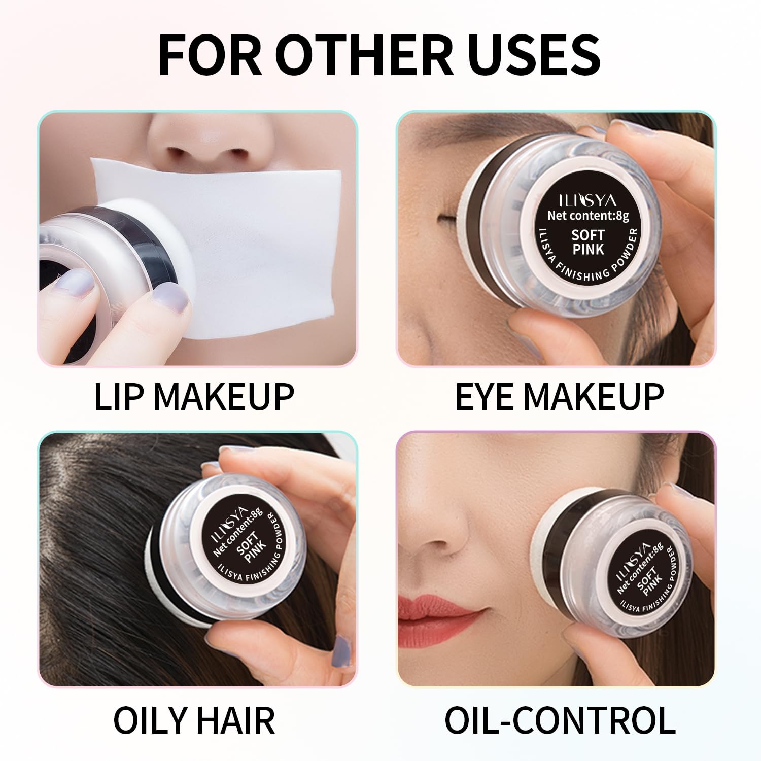 Setting Powder Lightweight Loose Powder Finishing Powder Long-Lasting Face Powder Waterproof with Soft Mushroom Powder Puff & Mirror, Matte Finish,0.28 Oz (Fair Ivory/Matte) - Image 7