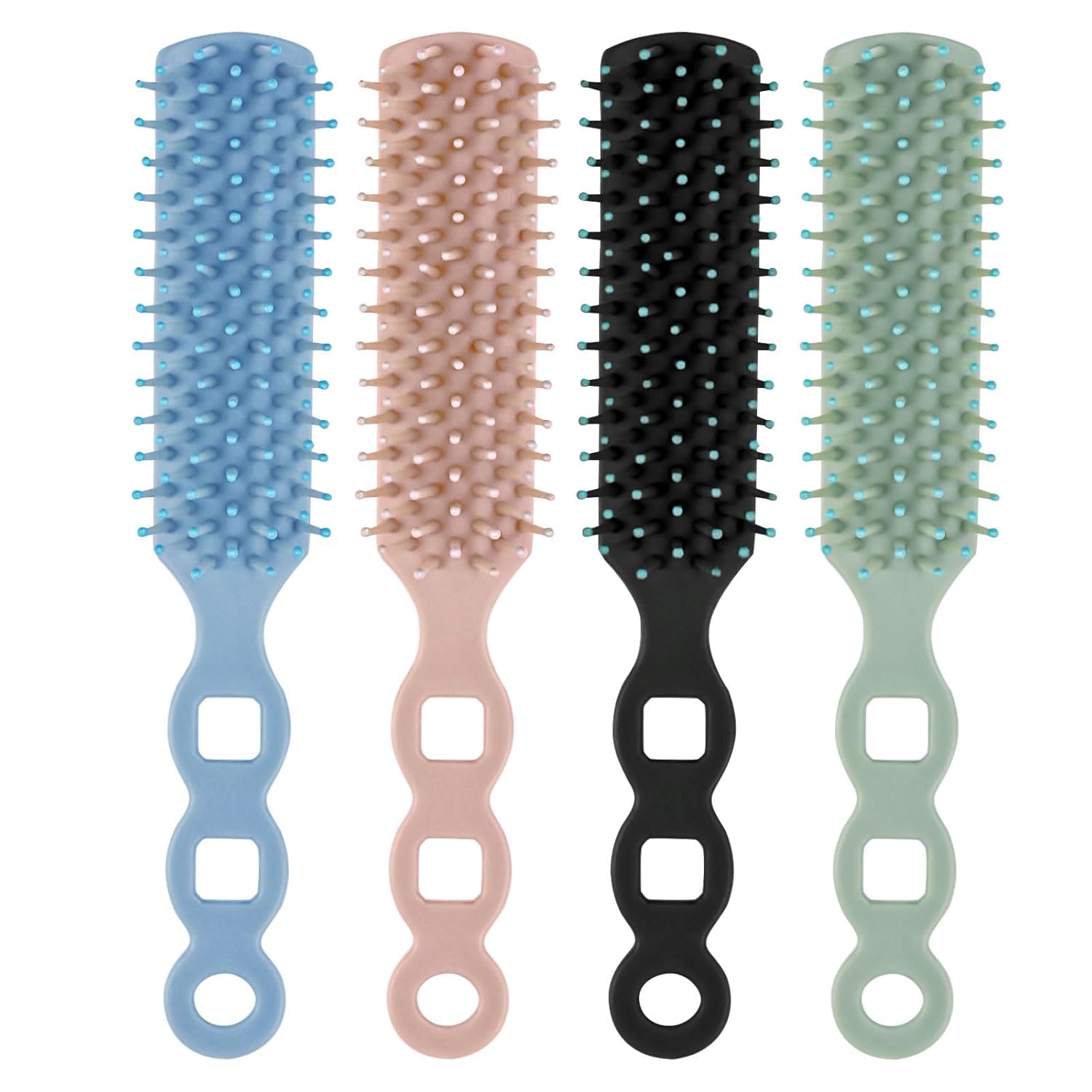 Bulk Hair Brushes for Homeless, 100 Pieces Hair Brush Bulk for Curly Wavy Hair Blow Drying Styling Detangling Suitable for Shelter, Hotel(Colorful) - Image 7