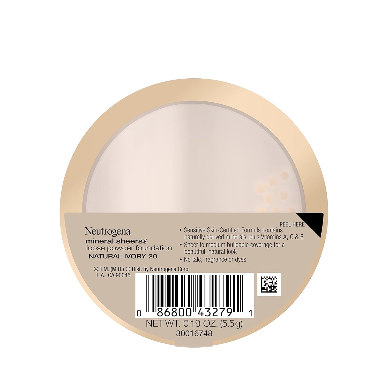 Neutrogena Mineral Sheers Lightweight Loose Powder Makeup Foundation with Vitamins A, C, & E, Sheer to Medium Buildable Coverage, Skin Tone Enhancer, Face Redness Reducer, Natural Ivory 20,.19 oz - Image 7