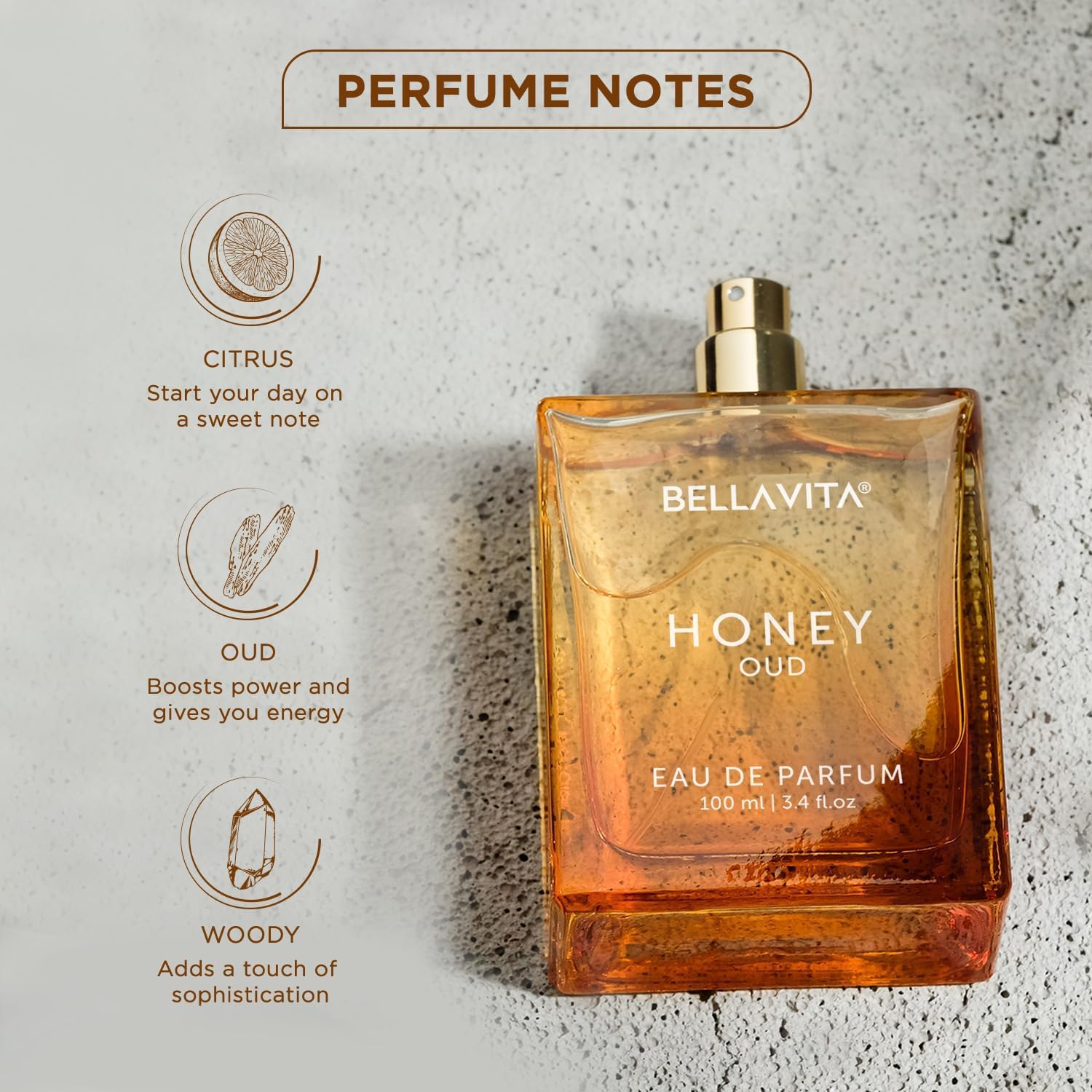 Honey Oud Eau de Parfum (3.4 fl. oz.) | Patchouli, Vanilla, Bergamot, Floral & Spicy + Made with Clean & Vegan Essentials Oils + Cruelty Free | Long-Lasting Unisex Fragrance - Image 5
