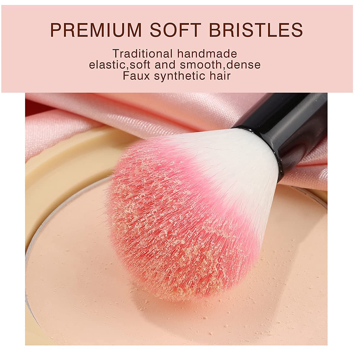 Makeup Brushes, VANDER 32pcs Professional Soft Synthetic Kabuki Cosmetic Eyebrow Shadow Makeup Brush Set Kit - Image 3