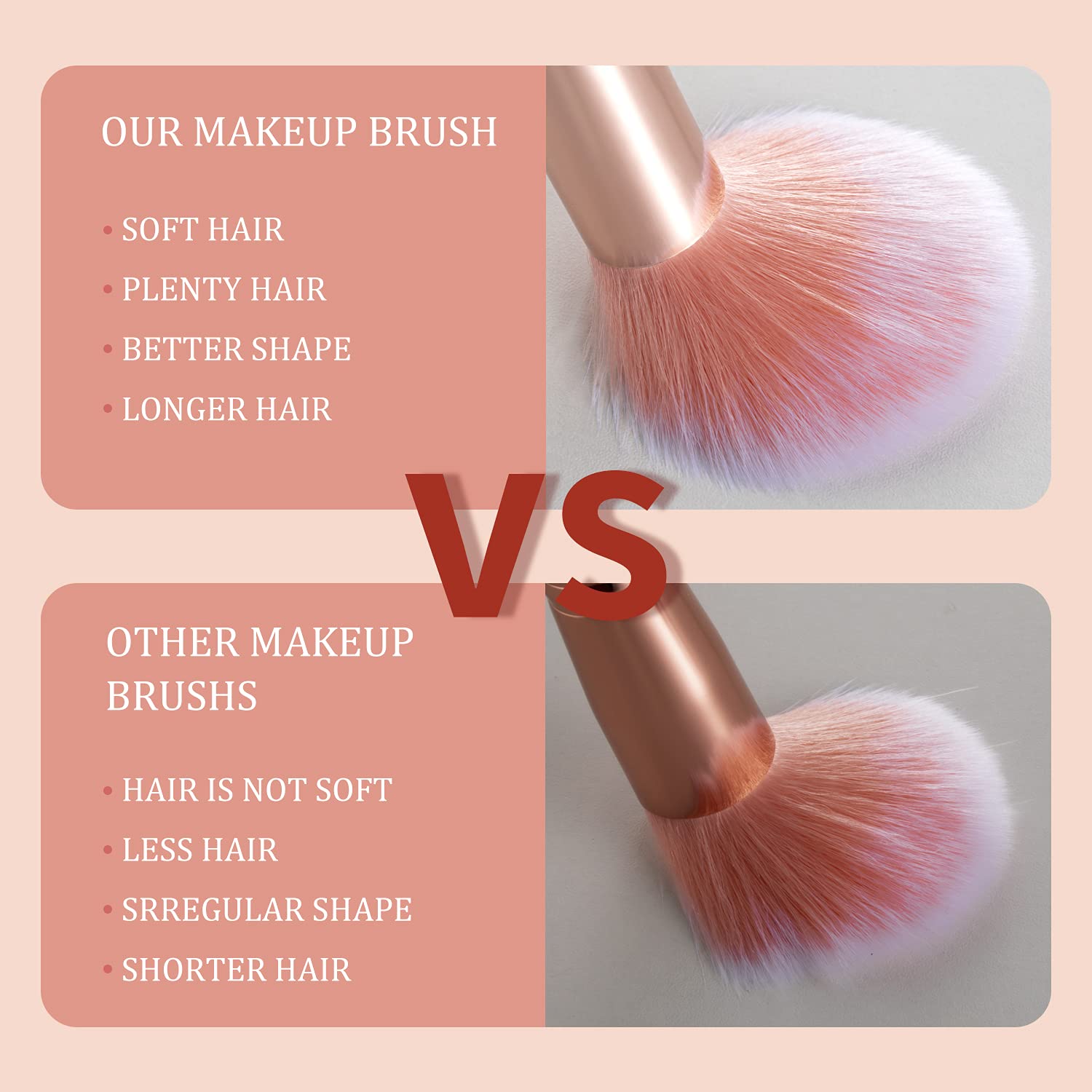 16PCs Marble Makeup Brushes Set Premium Synthetic Face Eye Lip Make Up Brush Kits for Foundation, Powder,Eyeshadow,Eyebrow,Eyelash,Eyeliner,Blending,Concealer,Contour,Highlight - Image 7