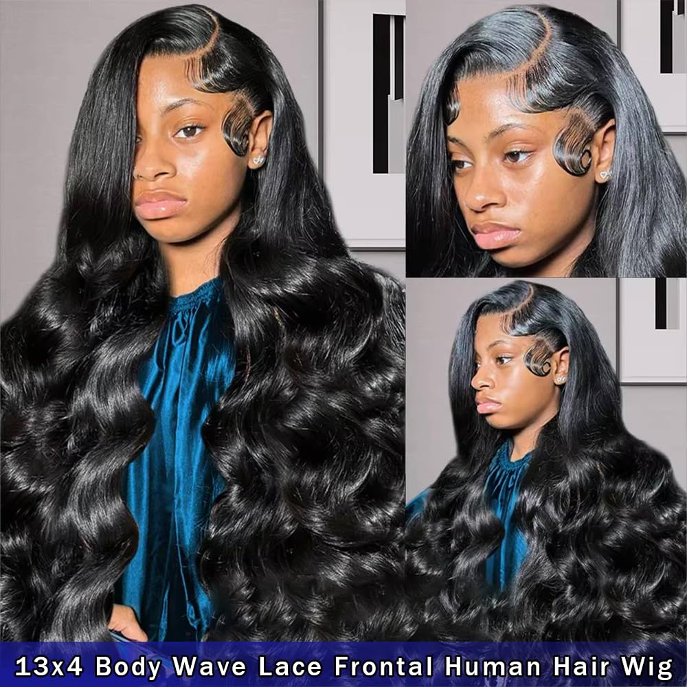 AIRDOT 30 Inch Body Wave Lace Front Wigs Human Hair 200% Density Frontal Wigs Human Hair Wigs for Women 13x4 HD Lace Front Wigs Human Hair Pre Plucked with Baby Hair - Image 3