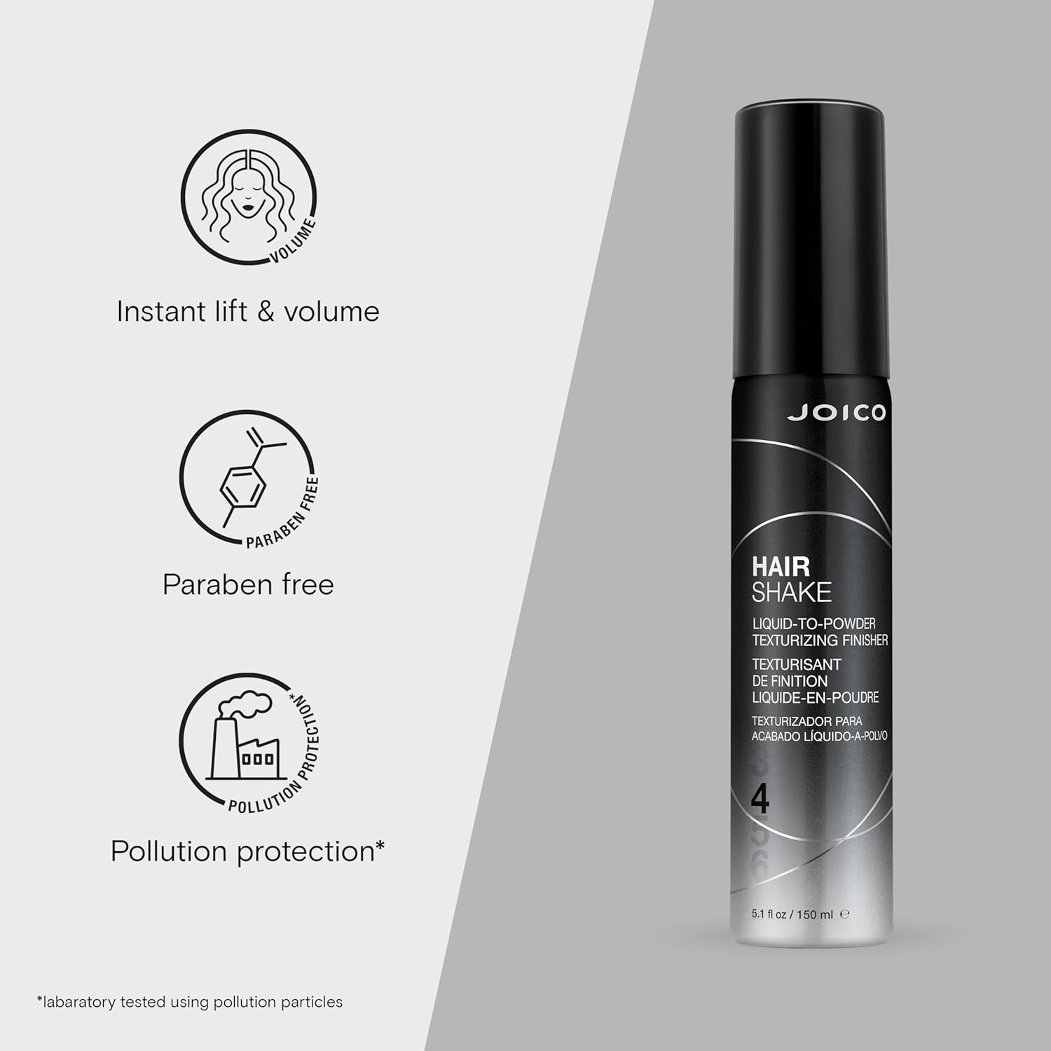 Joico Hair Shake Liquid-To-Powder Texturizing Finisher | For Most Hair Types | Long-Lasting Volume | Instant Lift | Quick Dry Finish | Protects Against Pollution | Paraben Free - Image 2