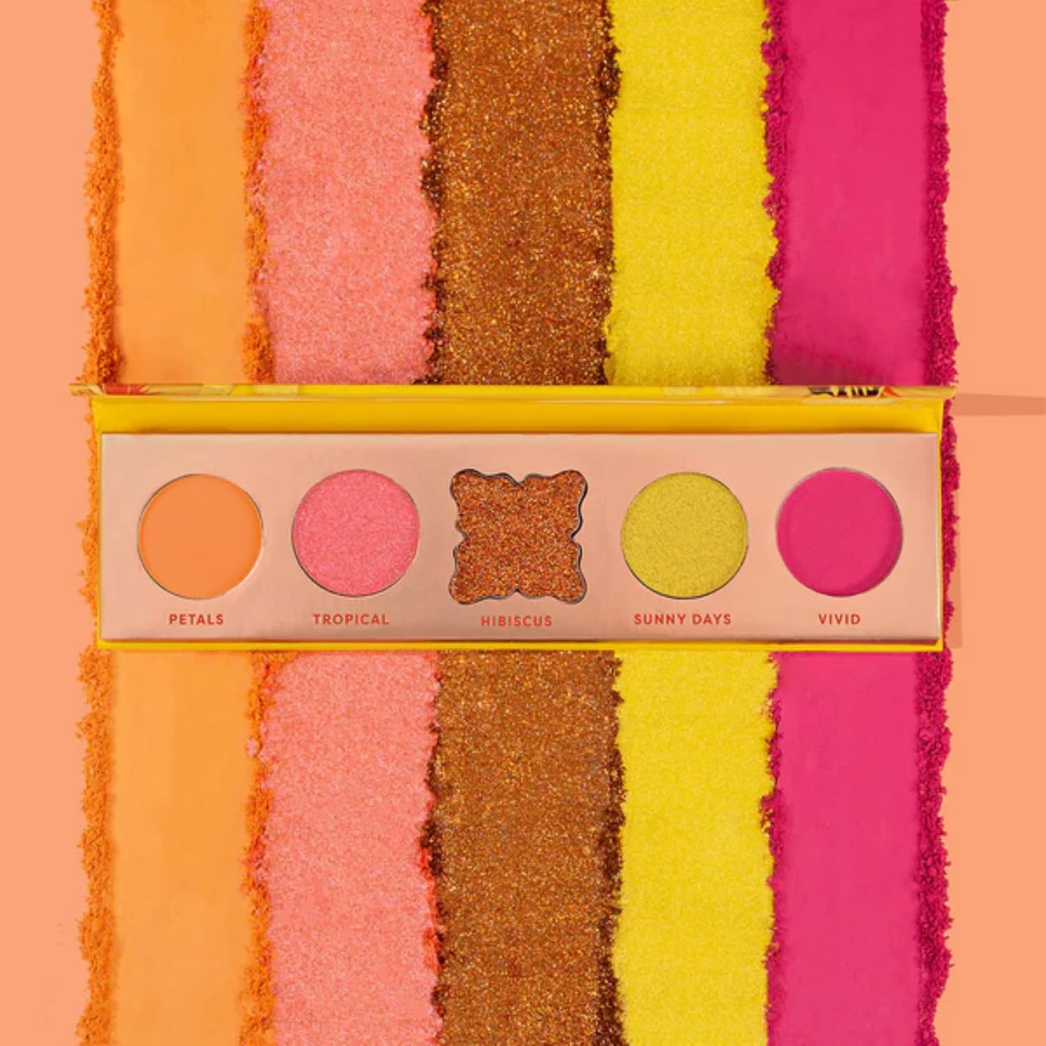 Profusion Cosmetics Blooming Hues 5 Shade Eyeshadow Palette, Yellow - Image 8