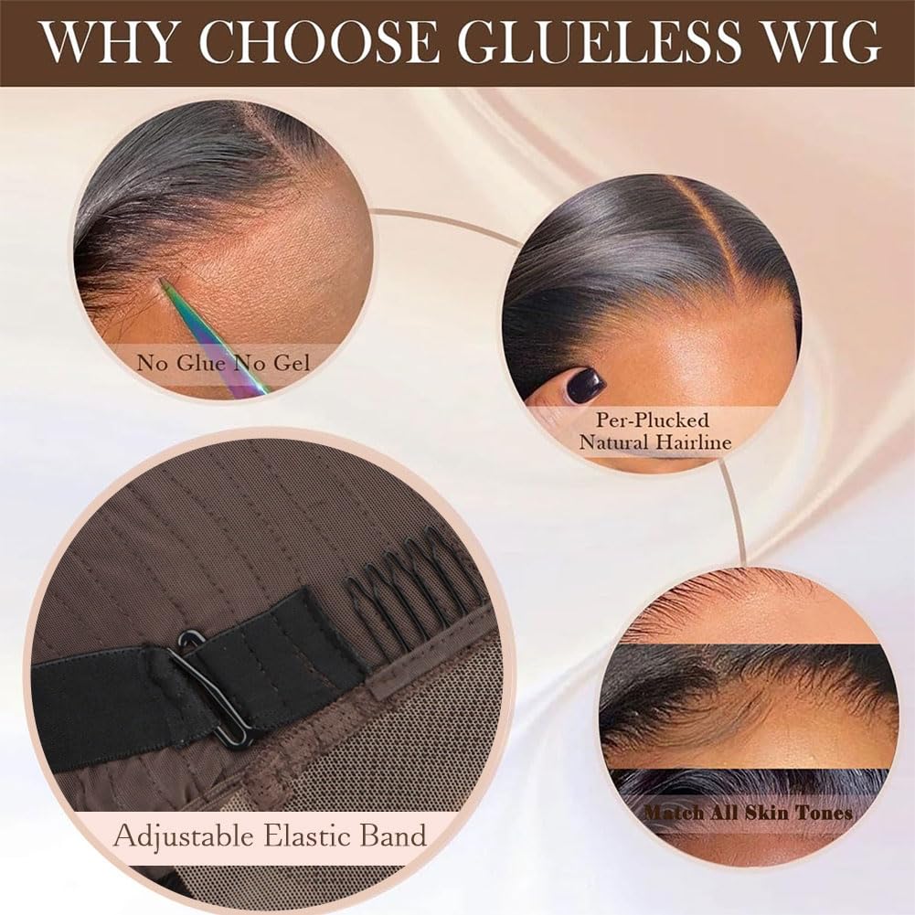 250 density human hair wig 13x4 HD Lace Front Wigs Human Hair Pre Plucked glueless wigs human hair Body Wave Wigs Human Hair Wigs For Black Women Frontal Wigs Bleached Knots 20 Inch - Image 2
