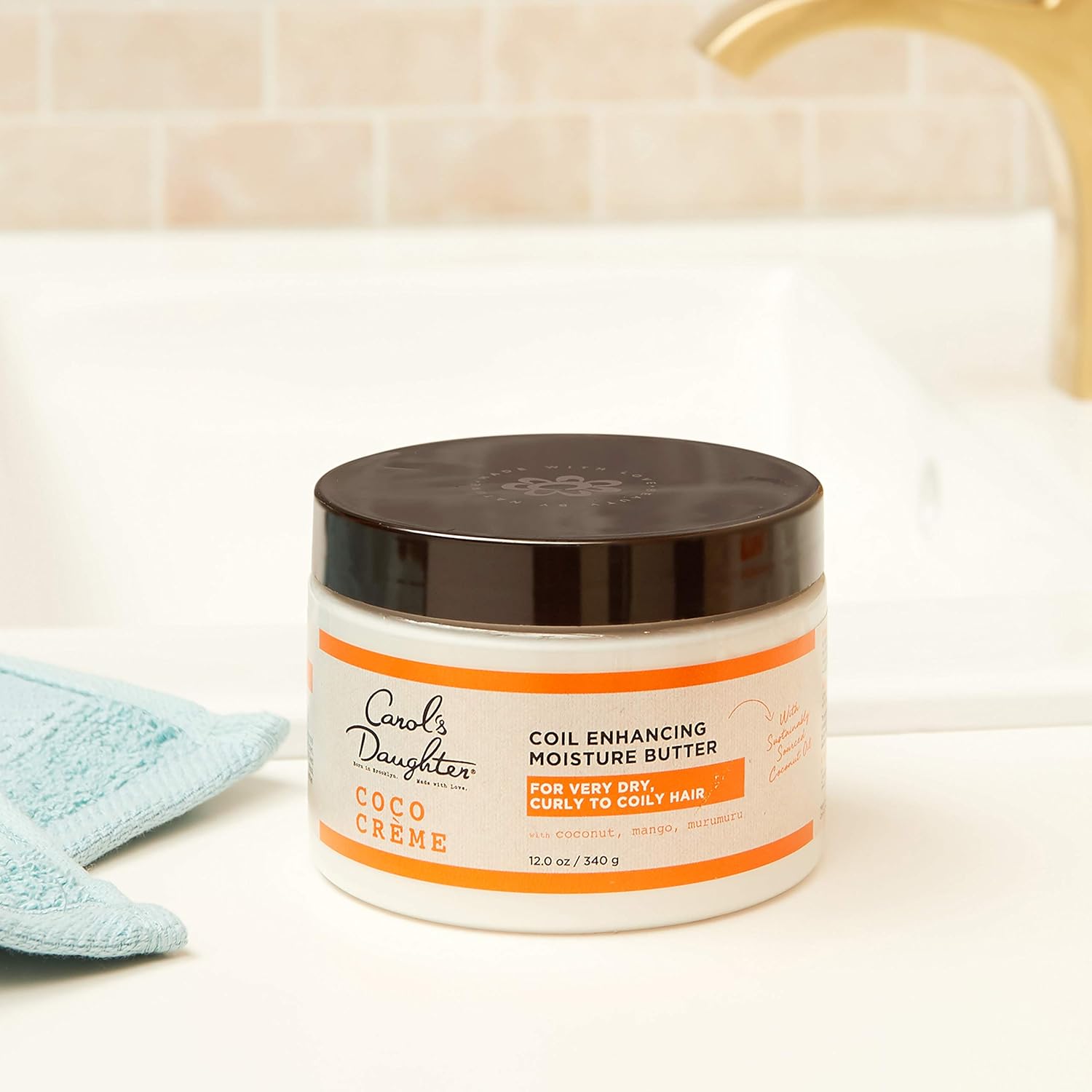 Carol's Daughter Coco Creme Coil Enhancing Moisture Butter, with Coconut Oil and Mango Butter, for Very Dry Curly Hair, Paraben and Silicone Free, 12 oz - Image 7