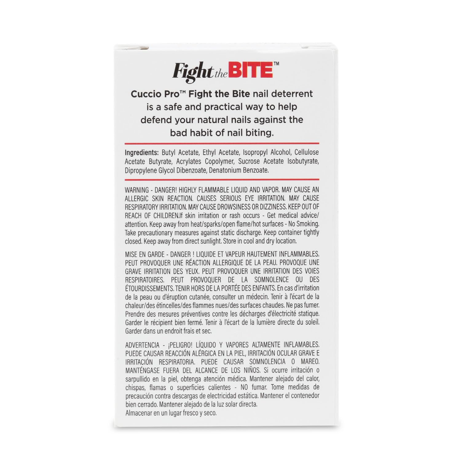 Cuccio Fight The Bite Clear No Bite Nail Polish for Healthy Growth 0.50 Fl Oz - Image 5