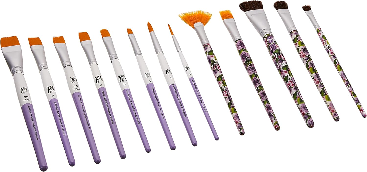 FolkArt One Stroke Signature Collection Paint Brush Set, 13 Piece