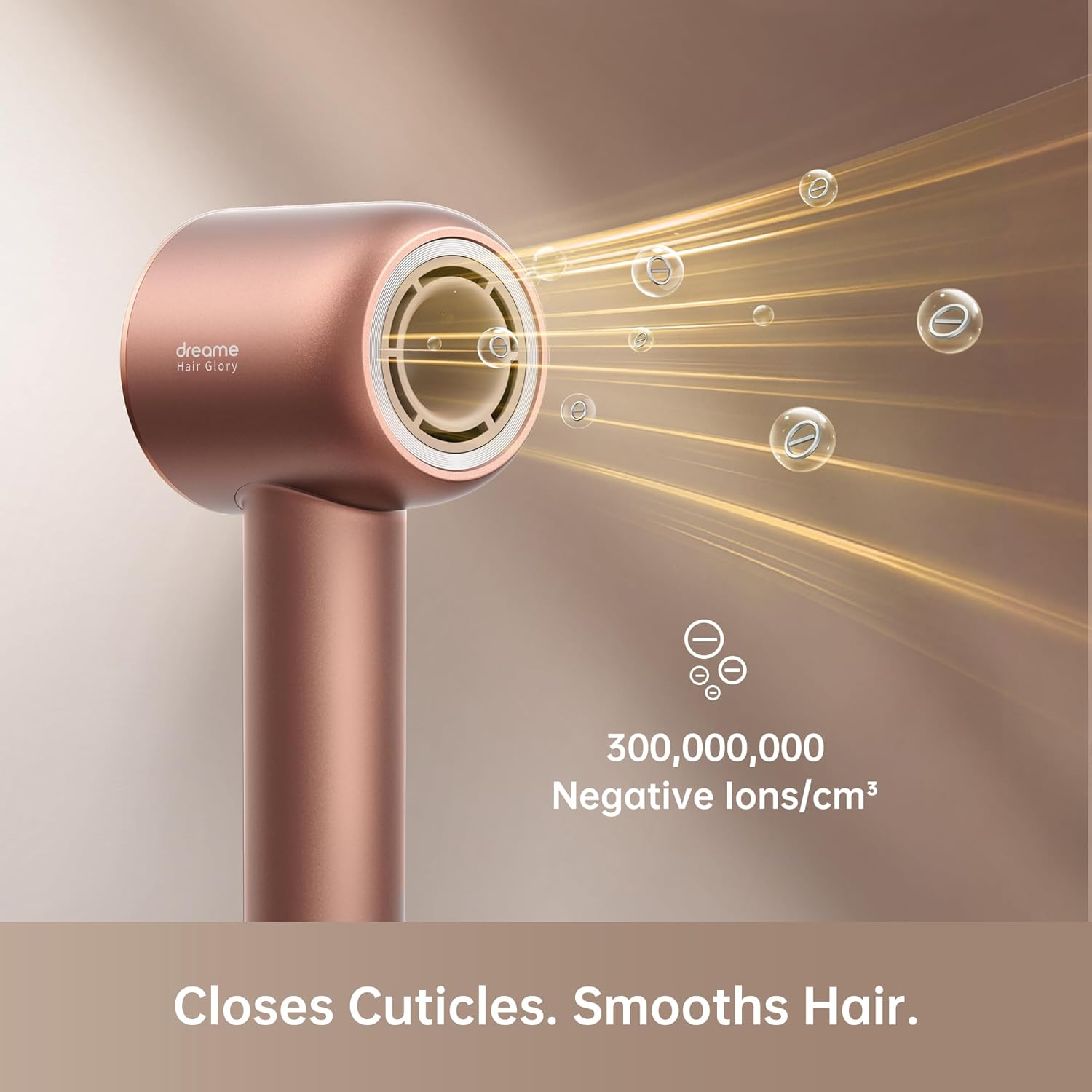 DREAME Hair Glory Combo High-Speed Hair Dryer, 110,000 RPM Motor, 300 Million Negative Ions, Fast-Dry in 2 Minutes, Lightweight & Quiet, Smart Temp Control, Ideal for Smooth, Shiny Hair - Image 5