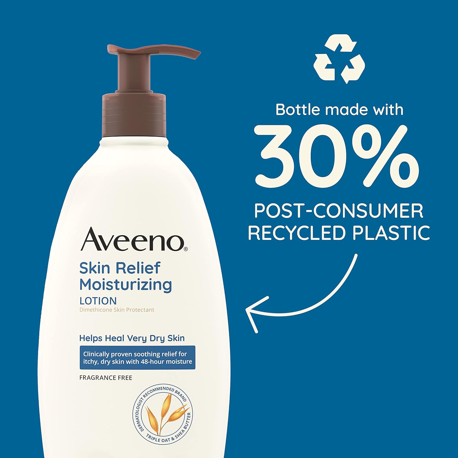 Aveeno Skin Relief Fragrance-Free Moisturizing Body Wash with Oat to Soothe Itchy, Dry Skin, Gentle & Unscented Daily Cream Body Cleanser, Soap-Free & Dye-Free for Sensitive Skin, 18 fl. Oz - Image 4
