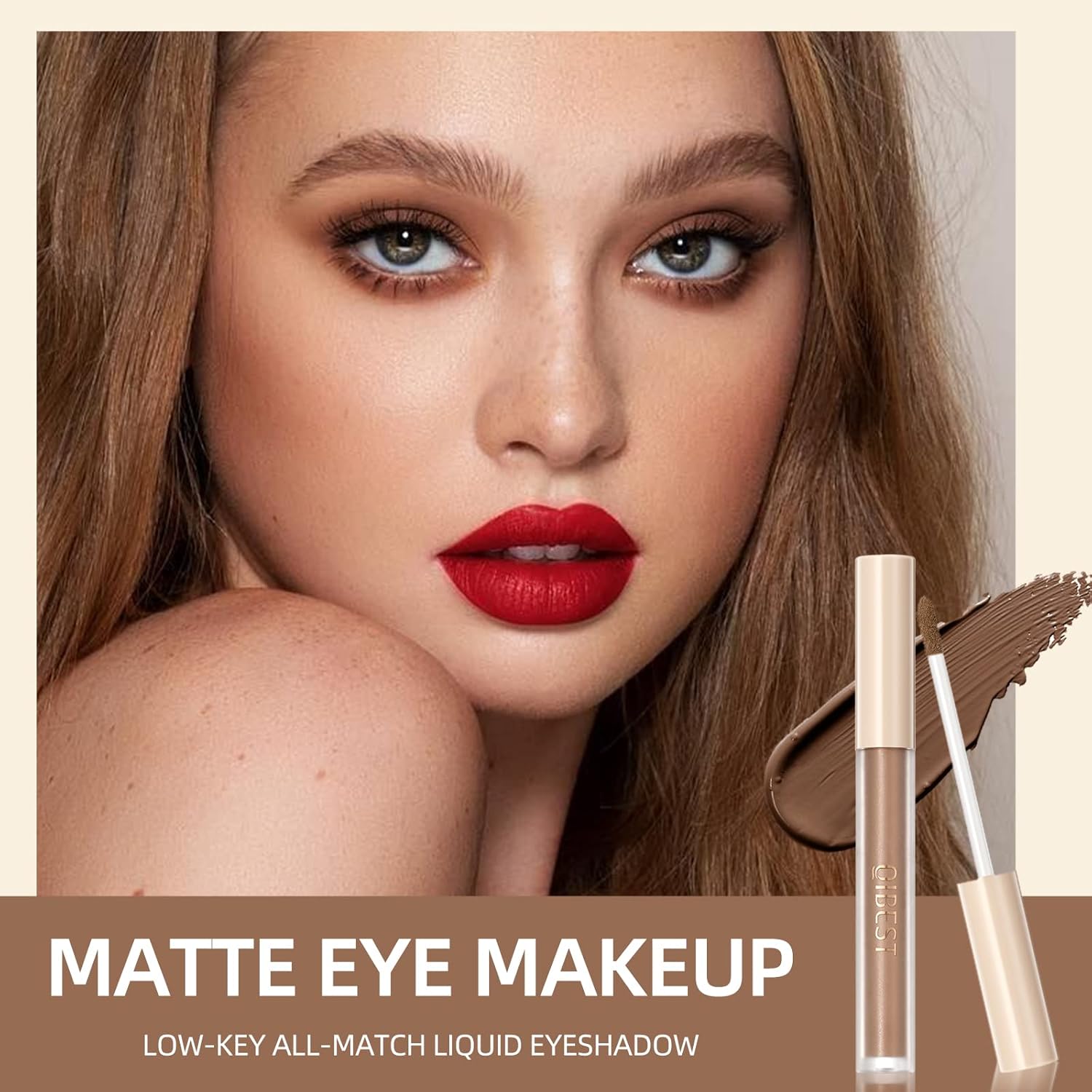 BestLand 8-Shade Matte Waterproof Liquid Eyeshadow Set for Smokey Eyes Nude Black - Image 3