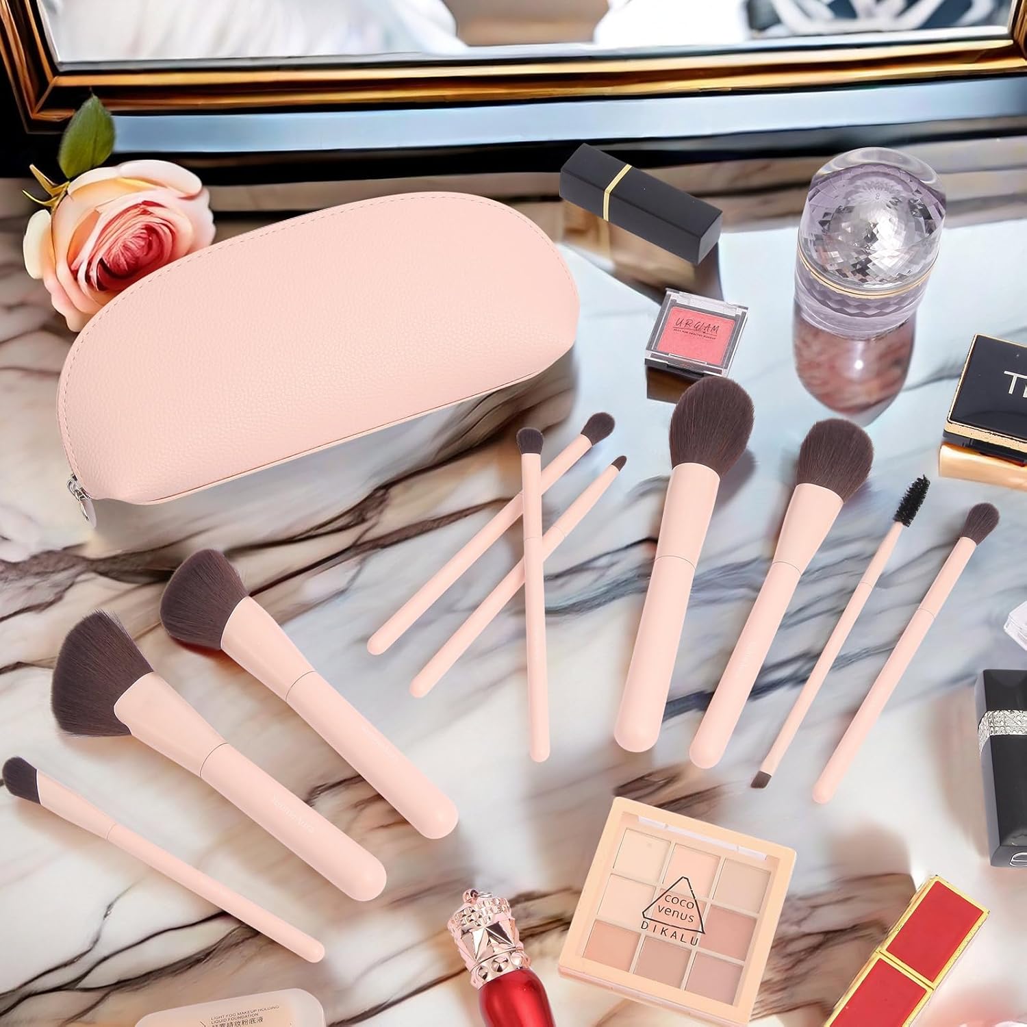 Makeup Brushes 10pc, Makeup Brush Set Foundation Bronzer Contour Eyeshadow Blush Concealer Make Up Brushes - Image 6