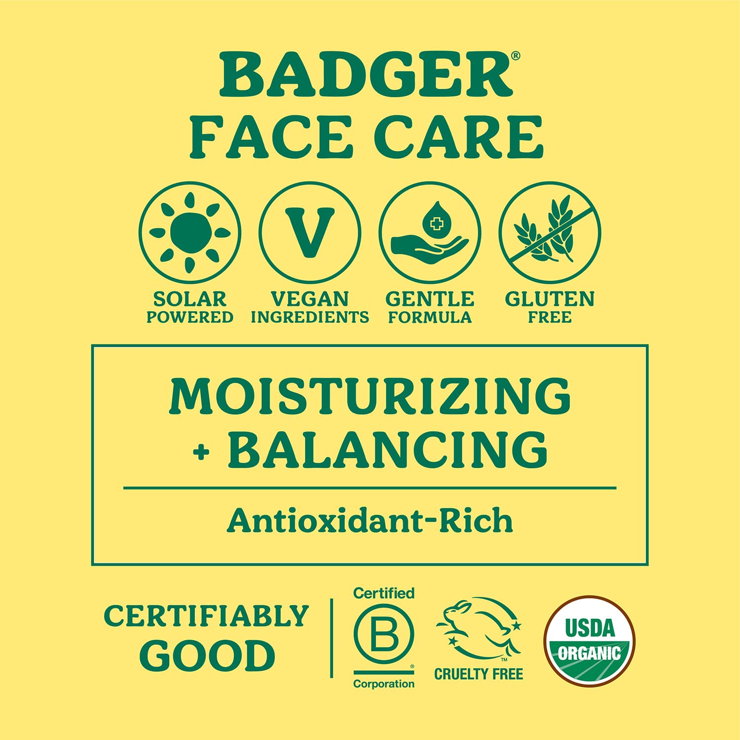 Badger Argan Face Oil, Organic Facial Moisturizer for All Skin Types, Deep Nourishment, Quick Absorption, Moisturizing Facial Oil, 1 fl oz Glass Bottle - Image 4