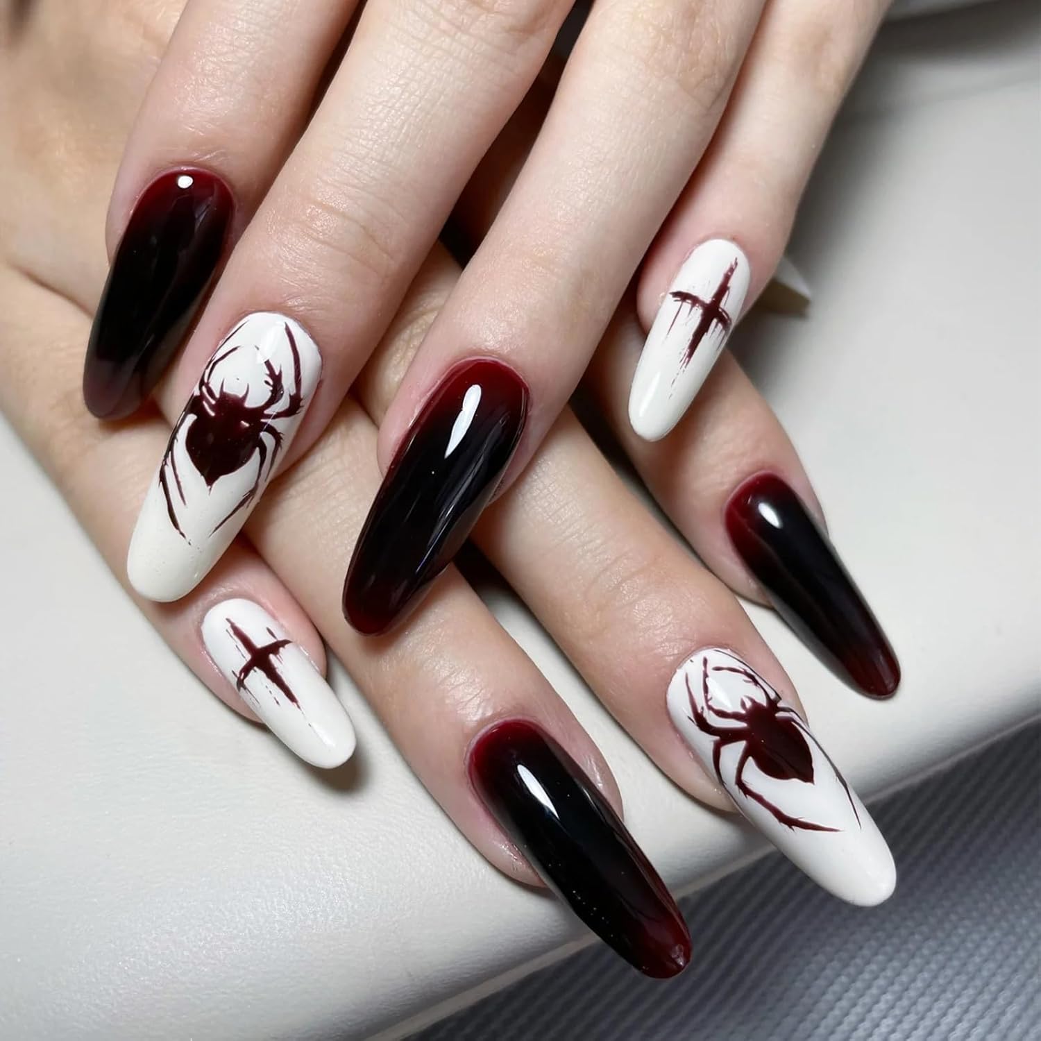COSMOO 15ml Dark Red Quick Dry Nail Polish, Brown Red Chip-Resistant Nail Lacquer for Nail Art - Image 9
