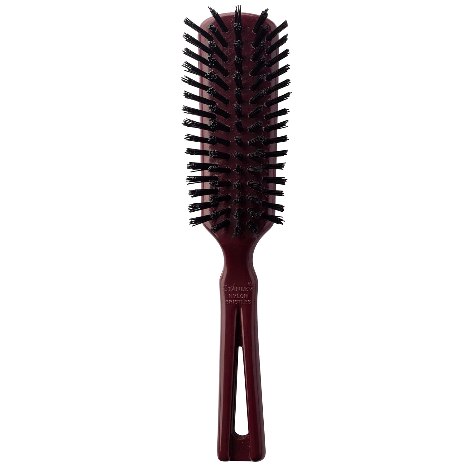 Stanley Men’s Commander Hairbrush – Detangling Brush for Wet or Dry Hair – Nylon Bristles Reduce Frizz – Scalp Massager Hair Brush for Thick, Thin, Curly, Straight Hair (Mulberry) - Image 2
