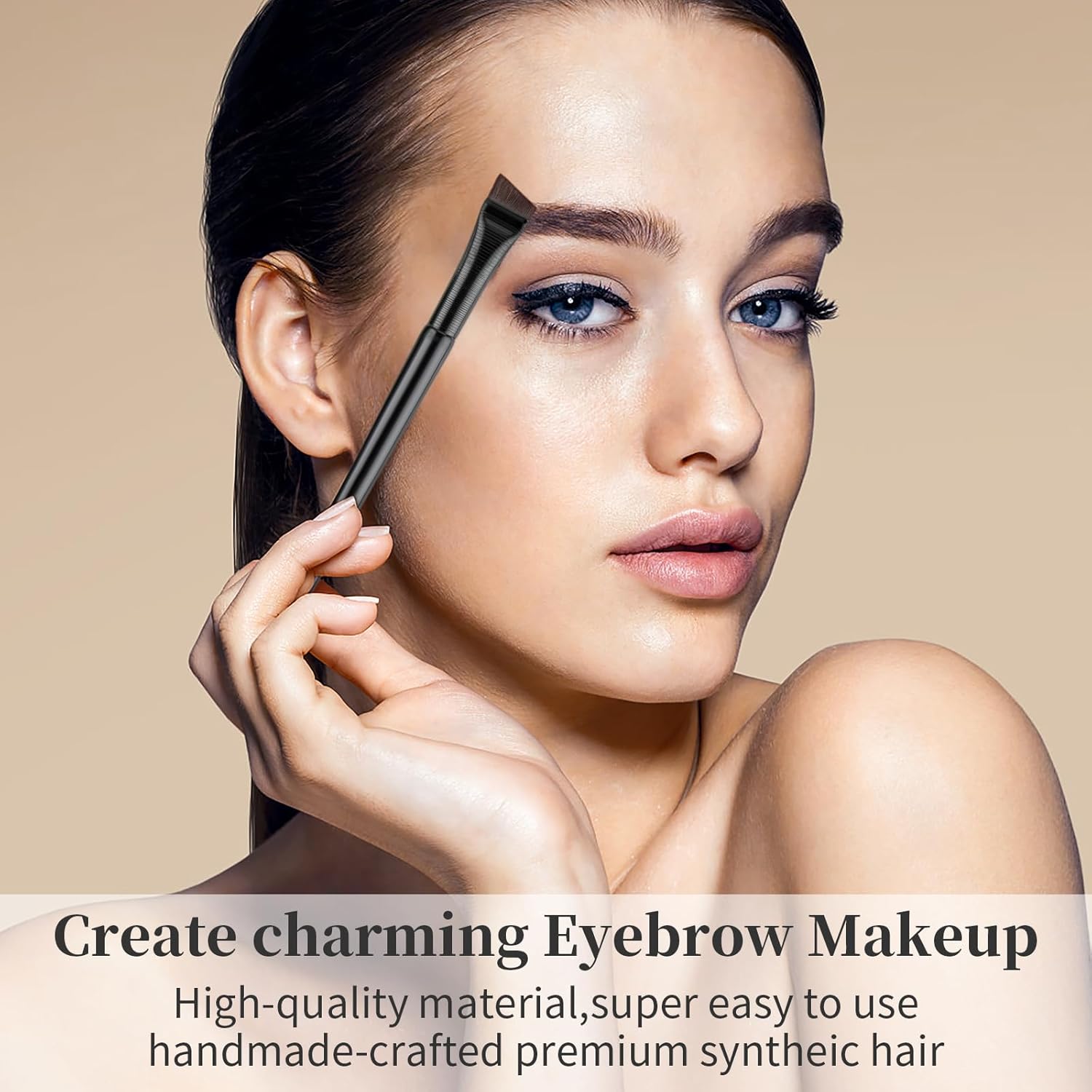 6Pcs Angled Eyeliner Brush Set, Ultra Thin Precision Eyeshadow Makeup Brushes Set Angled Brow Brush Makeup Tools for Eyeshadow Eyebrow Cosmetics - Image 7