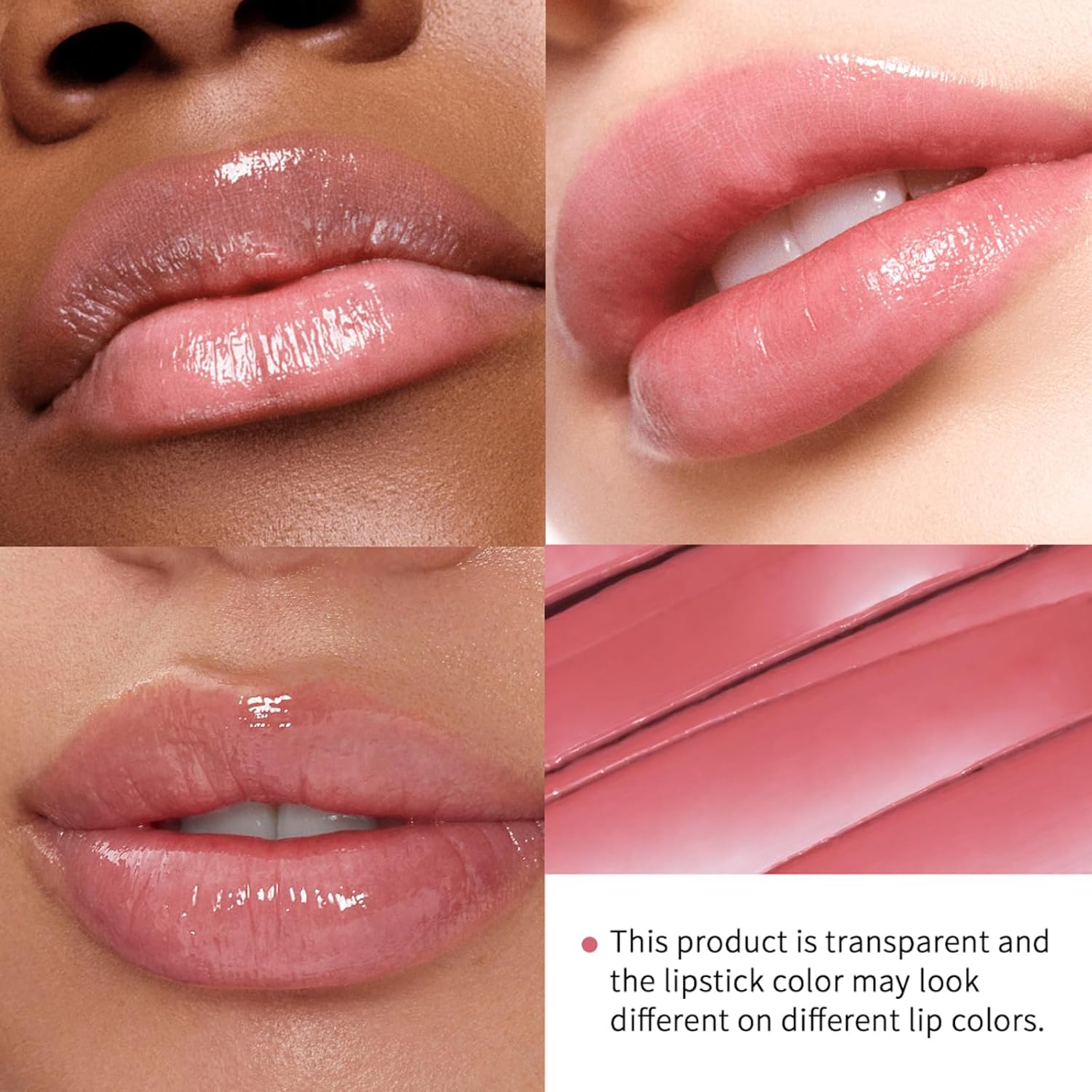 Pink Honey Lipstick Tinted Lip Balm - Sheer Hydrating Lipstick for All Skin Tones - Moisturizing Lip Color, Nourishing Lip Balm with Natural Black Cherry Tint - Image 5