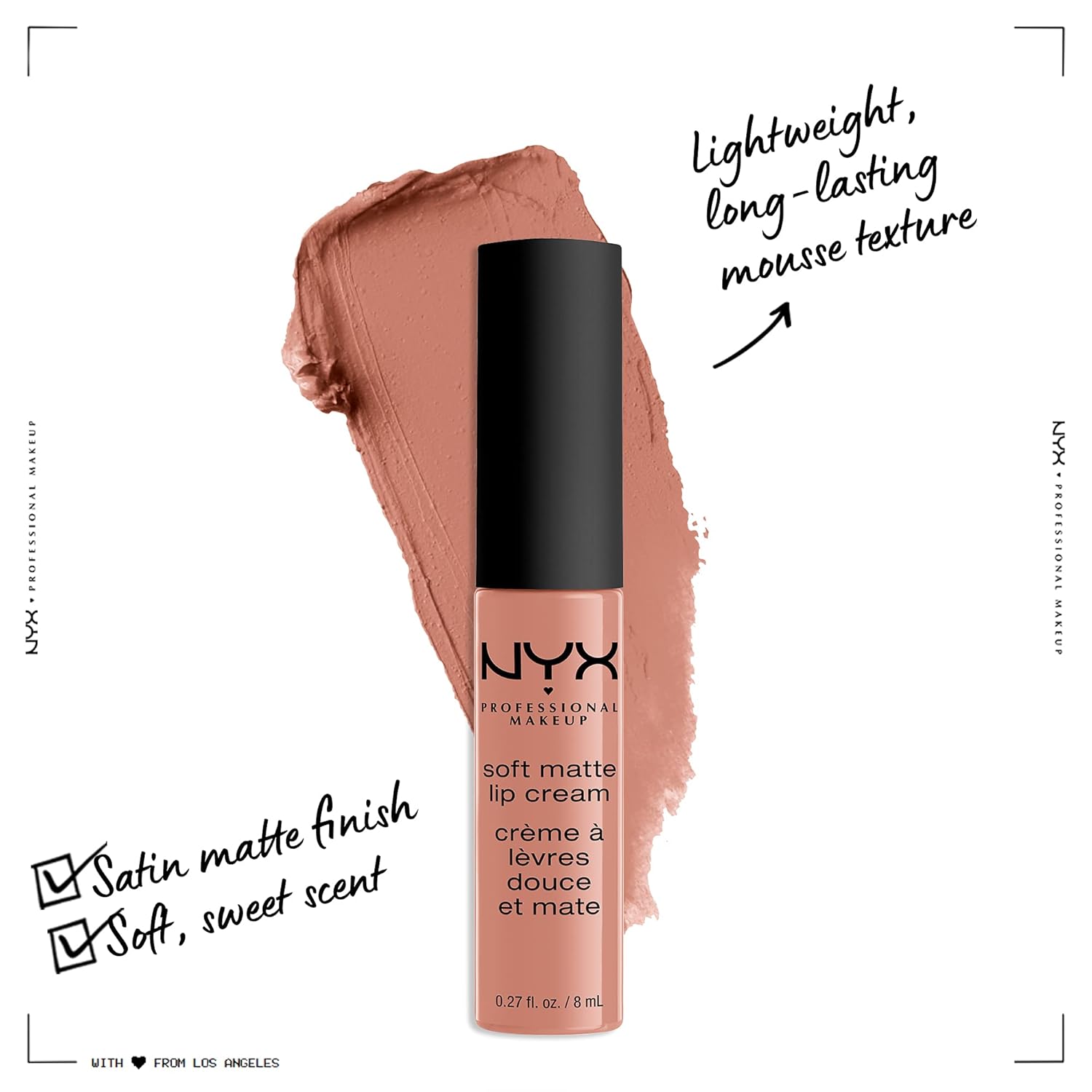 NYX PROFESSIONAL MAKEUP Soft Matte Lip Cream Lightweight Liquid Lipstick Bundle - Abu Dhabi (Deep Rose-Beige) & Stockholm (Mid-Tone Beige Pink) - Image 6