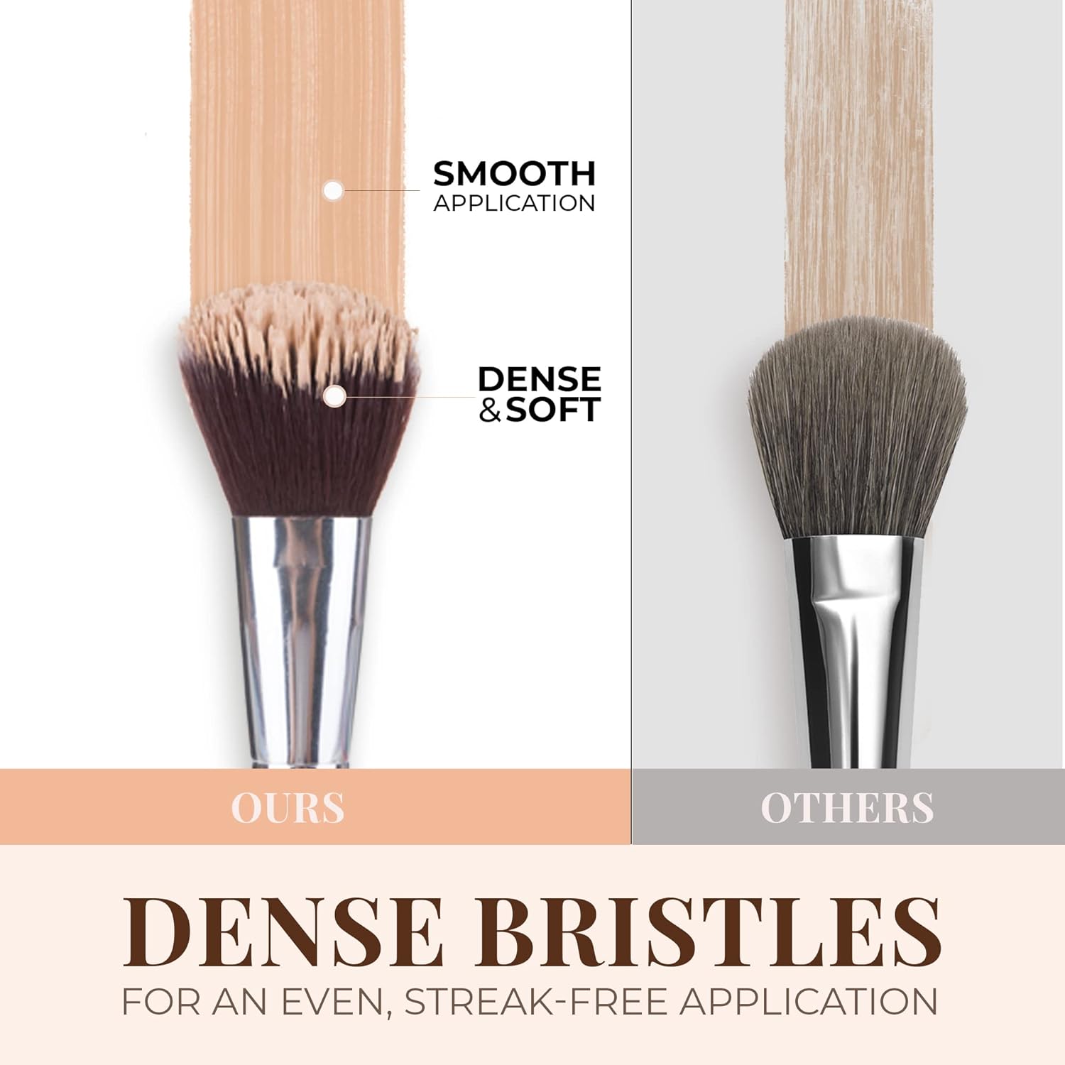 13 Bamboo Makeup Eye Brow Brushes Professional Set - Vegan & Cruelty Free - Eye shadow, Eyebrow, Eyeliner, Blending, Foundation, Blending, Blush, Powder Kabuki Brushes.… - Image 3