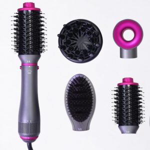 Hair Blow Dryer Brush 4-in-1, Blowout Brush, Multi Hair Styler Negative Ion Detachable Hair Dryer with Diffuser, Hot Air Brush, with Comb Brush for Women, Salon, Household