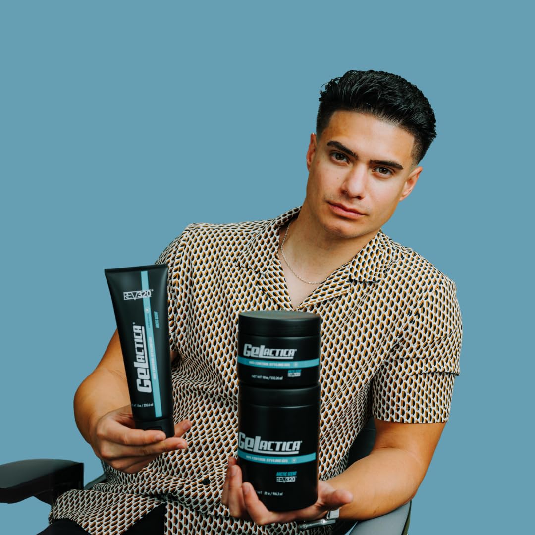 Max Control Hair Gel for Men, Alcohol-Free, Strong Hold Styling Gel, Natural Extracts for Long-Lasting Hold and Shine, Slick Back Hair Style 32 Oz - Image 8