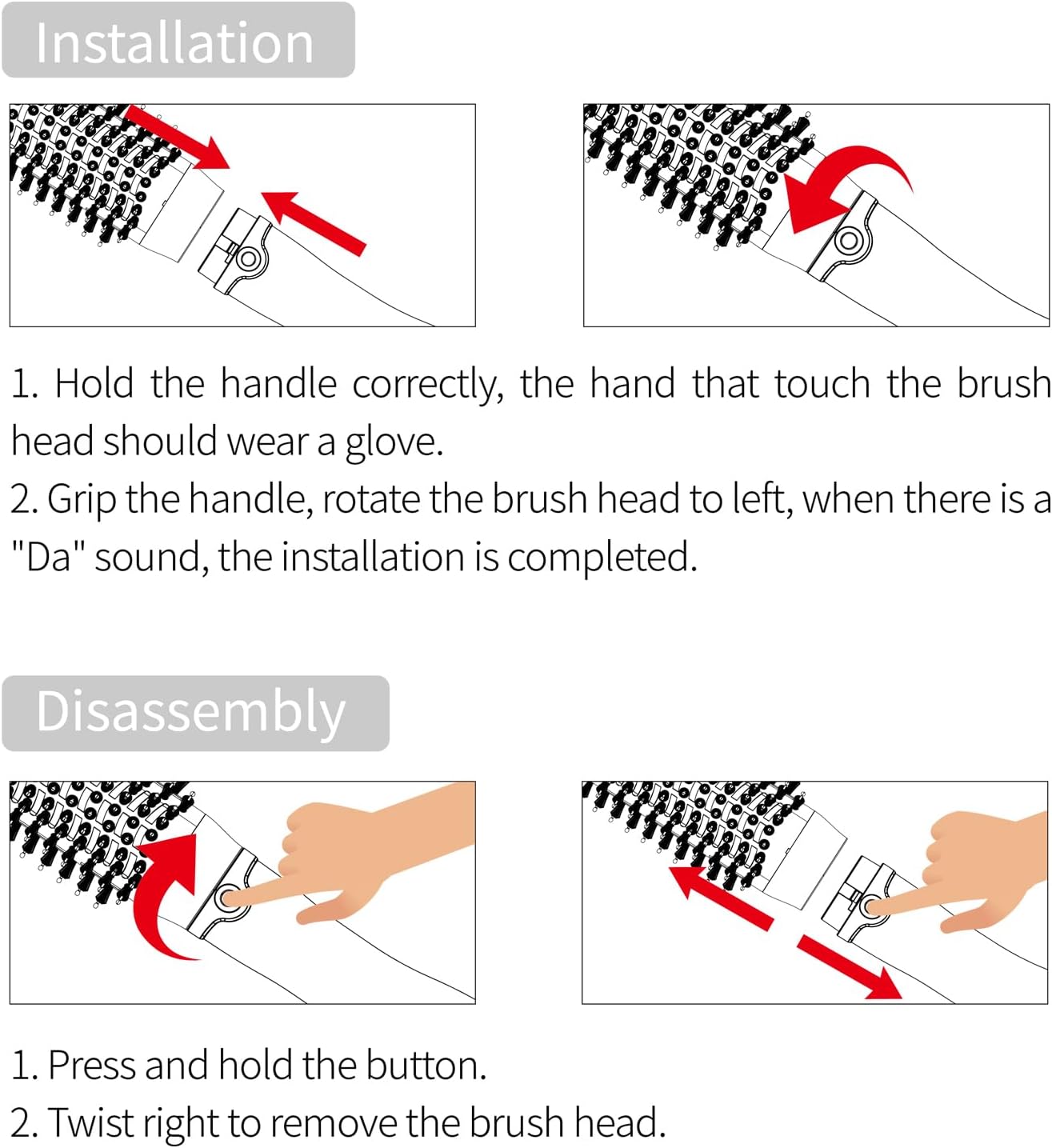 1.5-inch One-Step Hot Air Brush for Effortless Hair Drying, Straightening, and Volumizing - Image 5