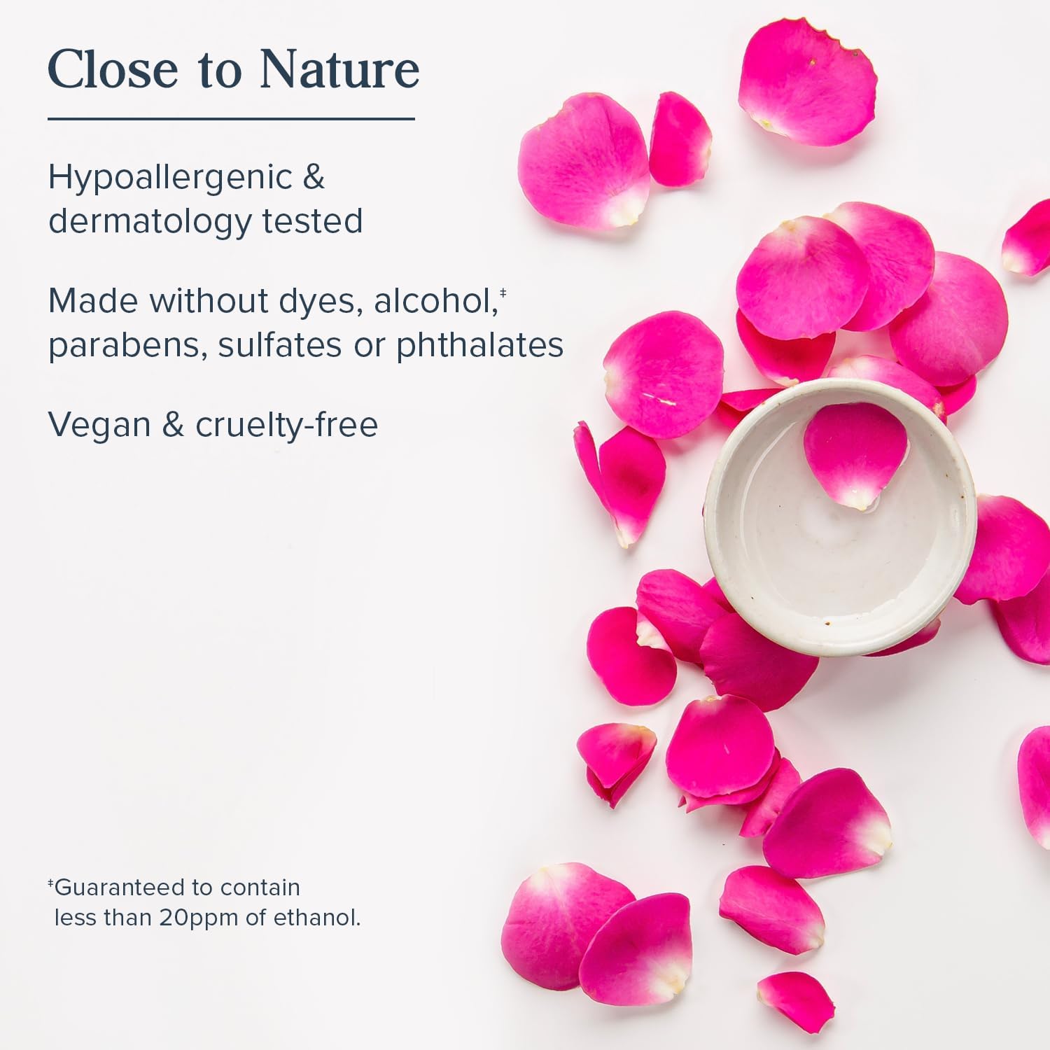 HERITAGE STORE Rosewater Facial Toner with Hyaluronic Acid, Dry to Combination Skin, Hydrating Toner Refines Pores, Minimizes Look of Fine Lines and Wrinkles, Hypoallergenic, Vegan, Cruelty Free, 8oz - Image 4
