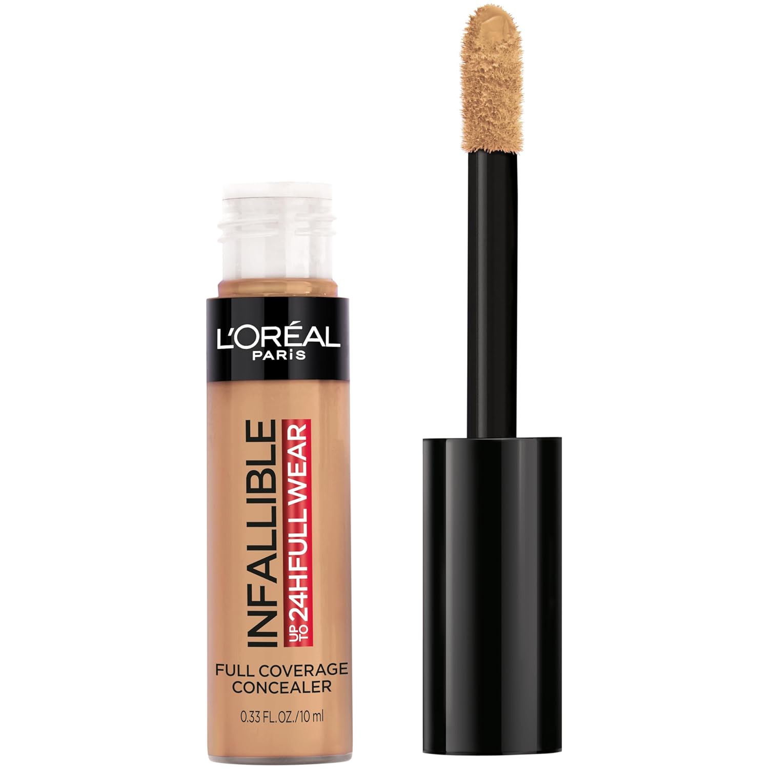 L'Oreal Paris Makeup Infallible Full Wear Waterproof Matte Concealer, Full Coverage, Toffee, 0.33 fl. oz.