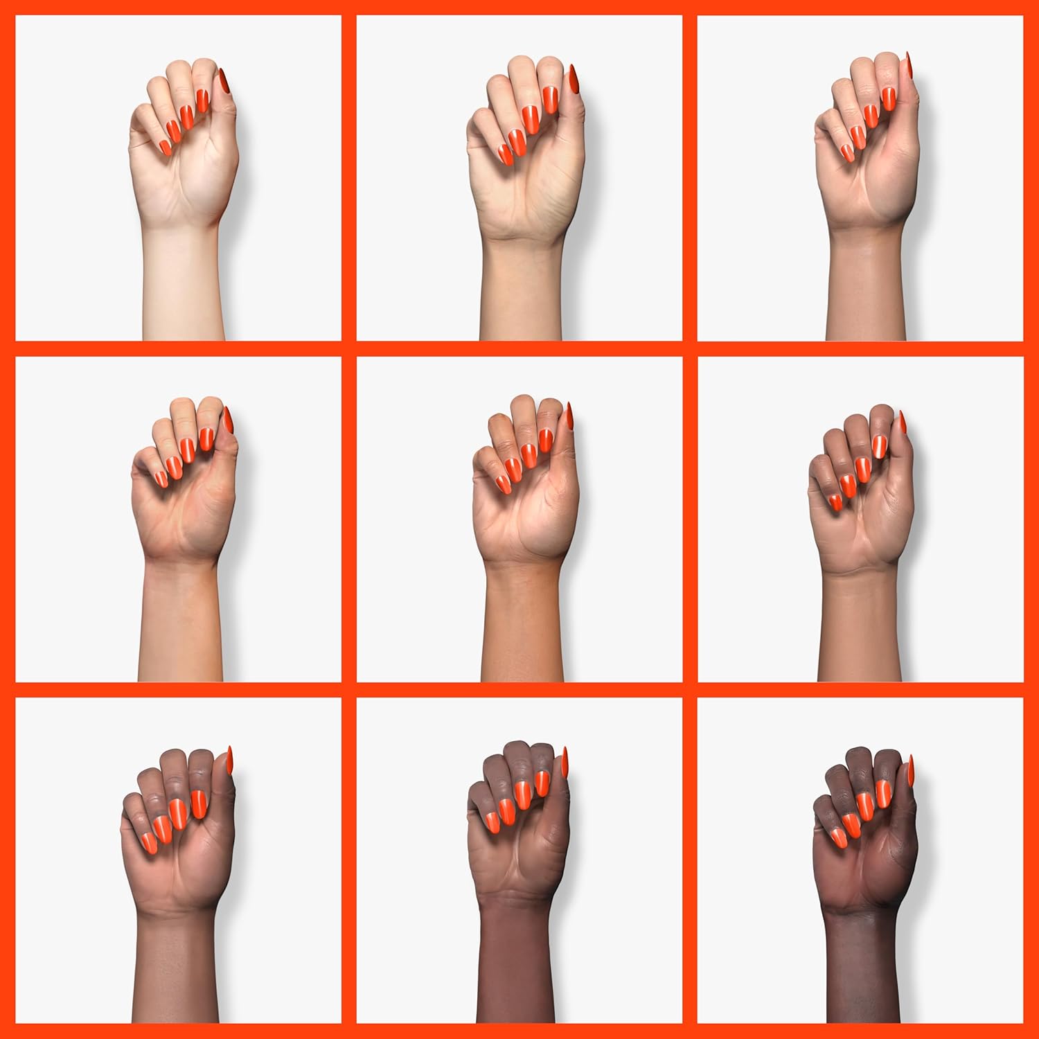 Imtiti Gel Gel Nail Polish, Neon Orange Red, 0.5 Fl Oz Soak Off LED UV, DIY Nail Art Kit for Women & Girls - Image 4
