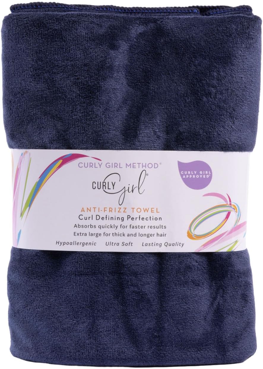 Curly Girl Towel for Women with Curls, Anti-Frizz, Absorbent, Fast Drying, Curly Hair, Microfiber Hair Drying Towel for Curls