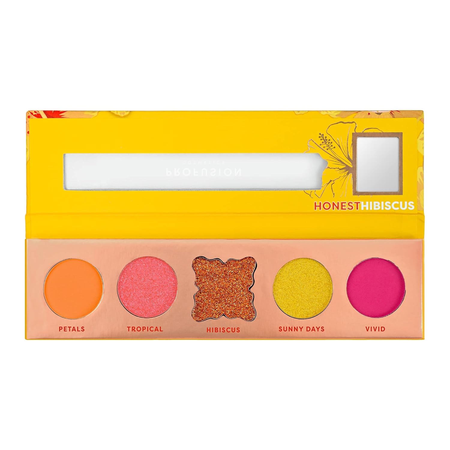 Profusion Cosmetics Blooming Hues 5 Shade Eyeshadow Palette, Yellow - Image 3