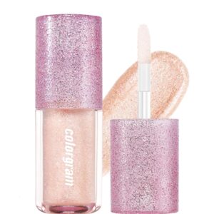 COLORGRAM Milk Bling Shadow 07 Fairylike (23) | Pigmented Glistening Liquid Glitter Eyeshadow, Long-lasting Shimmer to Matte, Infused with different sized Glittery Pearls