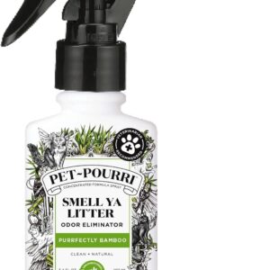 Pet-Pourri Smell Ya Litter Cat Deodorizer Spray – Kitty Litter Box & Home Odor Freshener – Plant Based Ingredients – Vet Recommended – Great for Air, Carpet, Litter Box, Pee, Urine & Strong Pet Odors