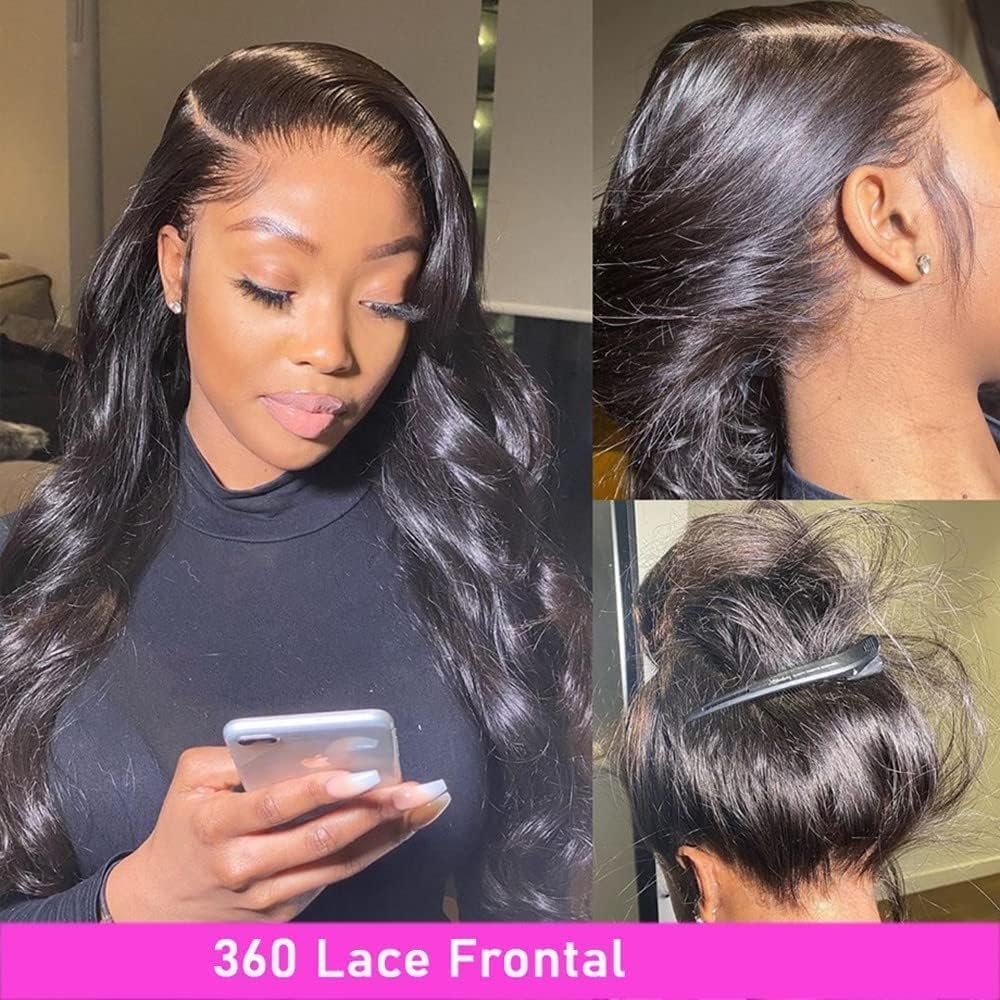 20 Inch 360 HD Lace Frontal Human Hair Body Wave 360 Full Lace With Baby Hair Bleachable Knots 360 Closure 100% Human Hair - Image 5