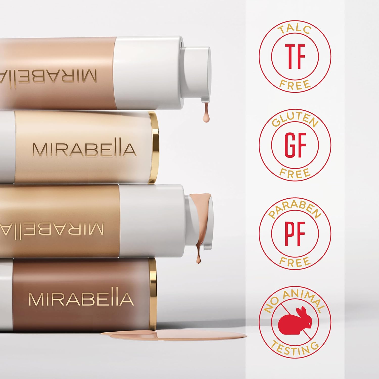 Mirabella Invincible For All HD Liquid Foundation - Anti-Aging Full Coverage Liquid Face Makeup - Moisturizing, Hydrating & Lightweight Foundation for All Skin Types (Medium M120) - Image 6