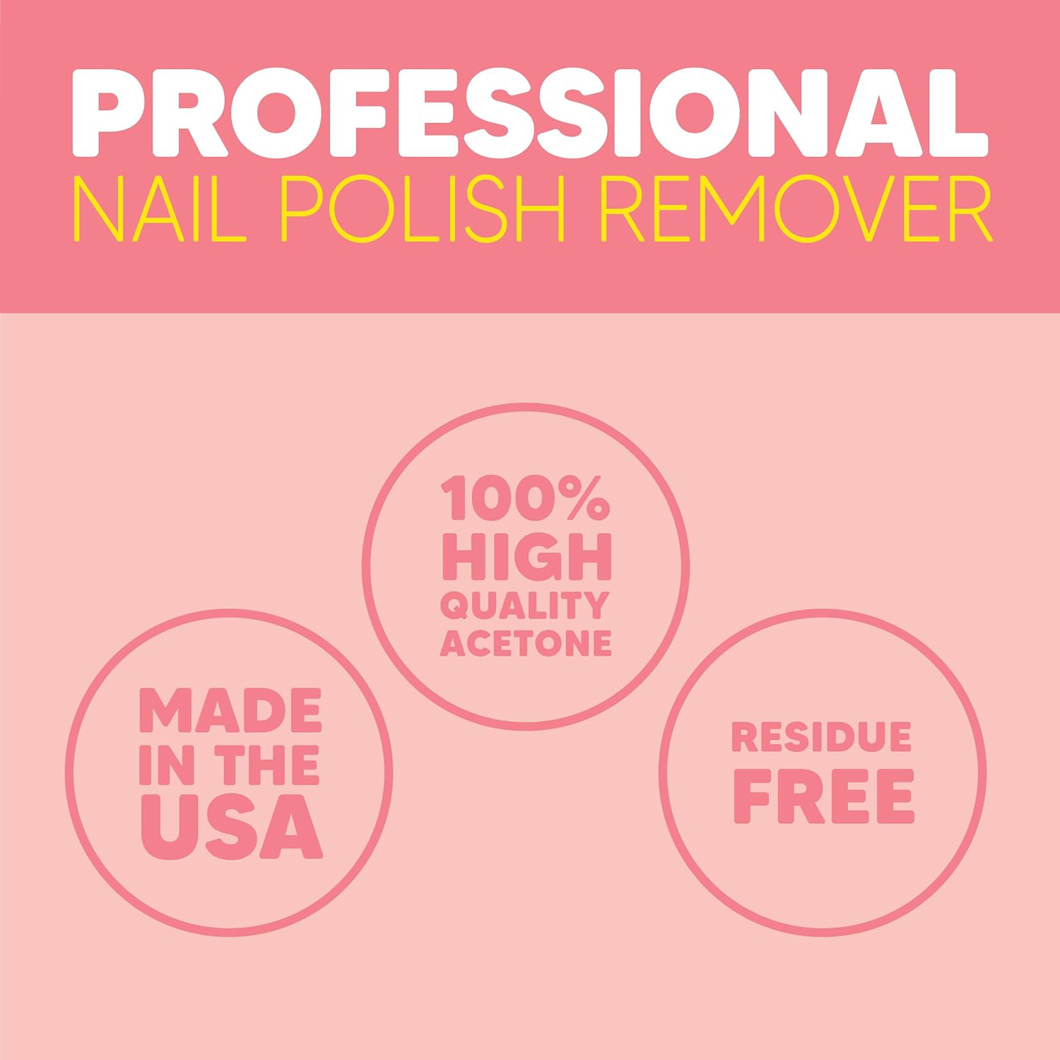 Onyx Professional 100% Pure Acetone Nail Polish Remover Kit with 7 inch Nail File, 16 fl oz - Made in USA, Maximum-Strength Gel Polish Remover, Artificial & Glitter Nail Polish - Image 4