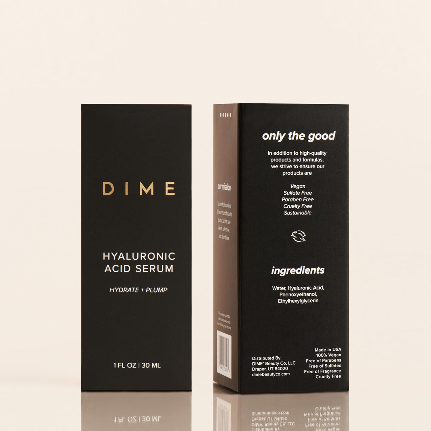 DIME Beauty Hyaluronic Acid Serum, Non-Greasy Hydrating Face Serum with Pure Hyaluronic Acid, 1 oz / 30 ml - Image 8