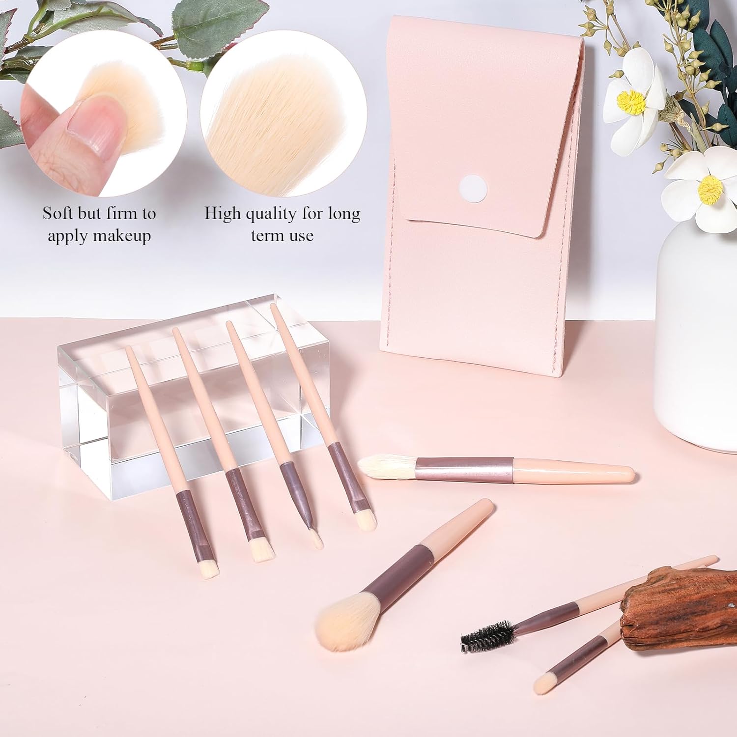 24 Sets Travel Size Makeup Brushes Set Mini Face Make up Brushes Brushes Bag for Makeup Party Favors Wedding Bridal Shower Bridesmaid Gift Favors Bachelorette Party Gift - Image 3