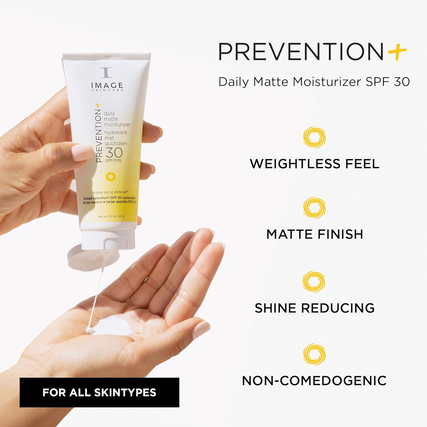 IMAGE Skincare, PREVENTION+ Daily Matte Moisturizer SPF 30, Zinc Oxide Mattifying Face Sunscreen Lotion, Amazon Exclusive - Image 2