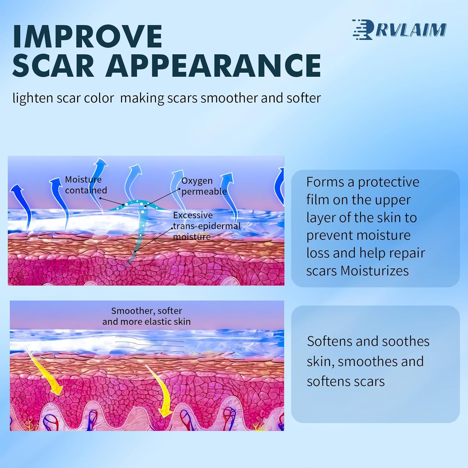 Advanced Silicone Scar Cream Gel 1.7 oz for Surgical Stretch Marks and Keloids - Image 5