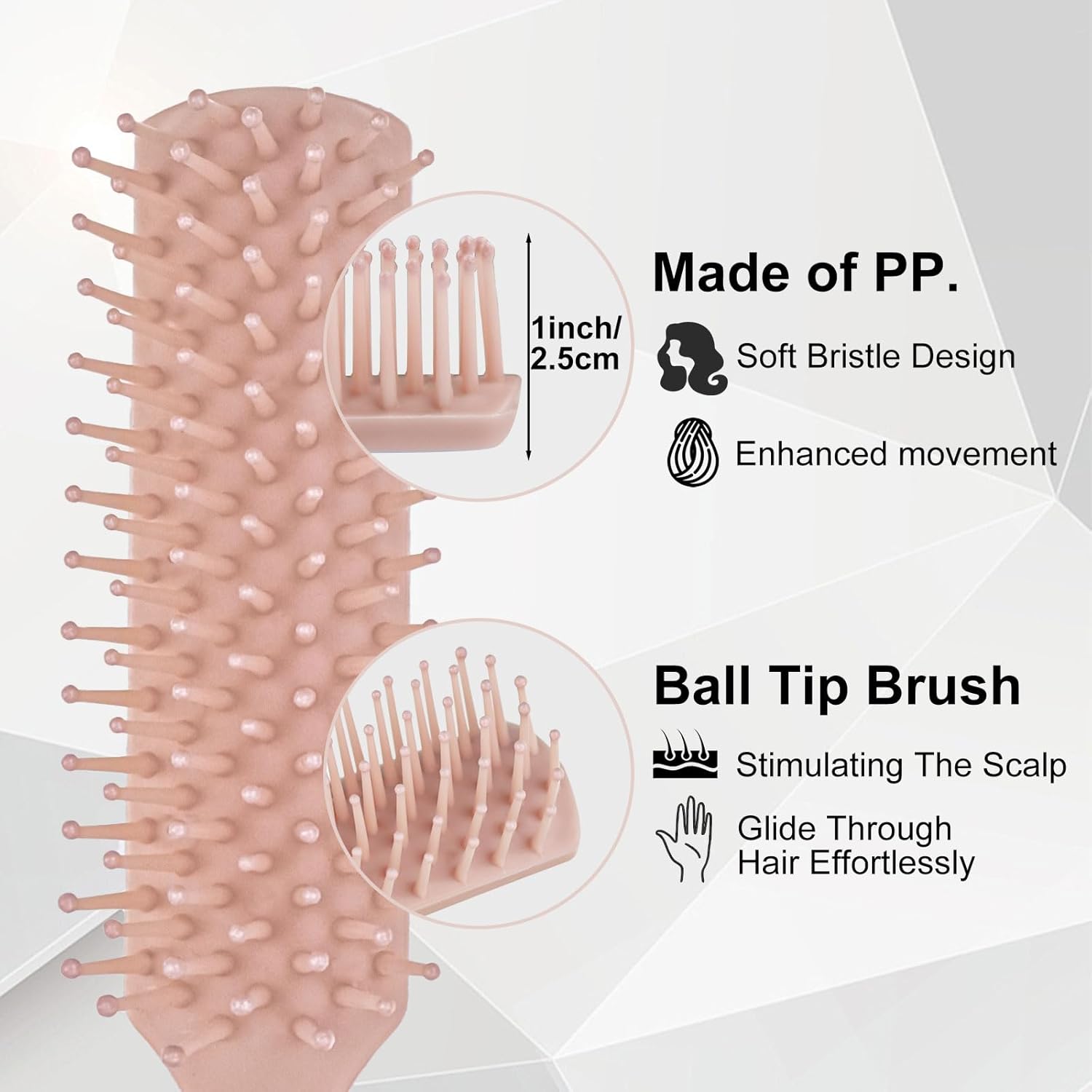 Bulk Hair Brushes for Homeless, 100 Pieces Hair Brush Bulk for Curly Wavy Hair Blow Drying Styling Detangling Suitable for Shelter, Hotel(Colorful) - Image 9