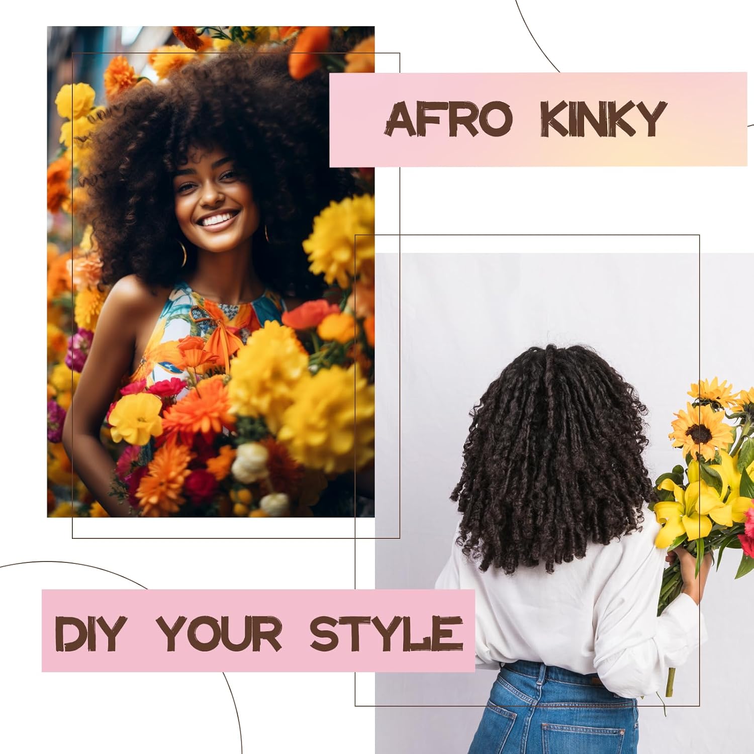 Spring Afro Twist Hair, 20 Inch Springy Marley Twist Braiding Hair Pre-Separated 6 Packs Spring Twist Afro Kinkys Bulk Hair for Soft Locs Crochet Hair Extensions for Black Women (1B, 20inch) - Image 7