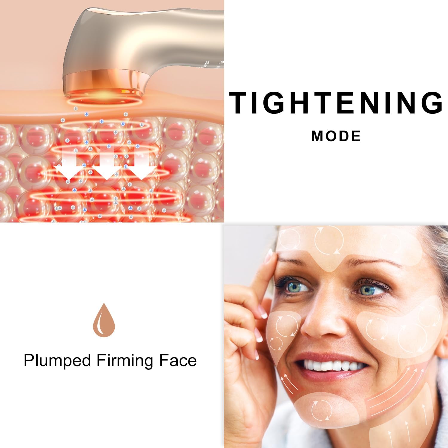 Lefay Face Skin Tightening Machine - Radio Frequency Anti-Aging Device Microcurrent Face Massager Lifting, Firming, Toning, Wrinkles Reduction De-Puffiness for Facial and Neck - Image 2