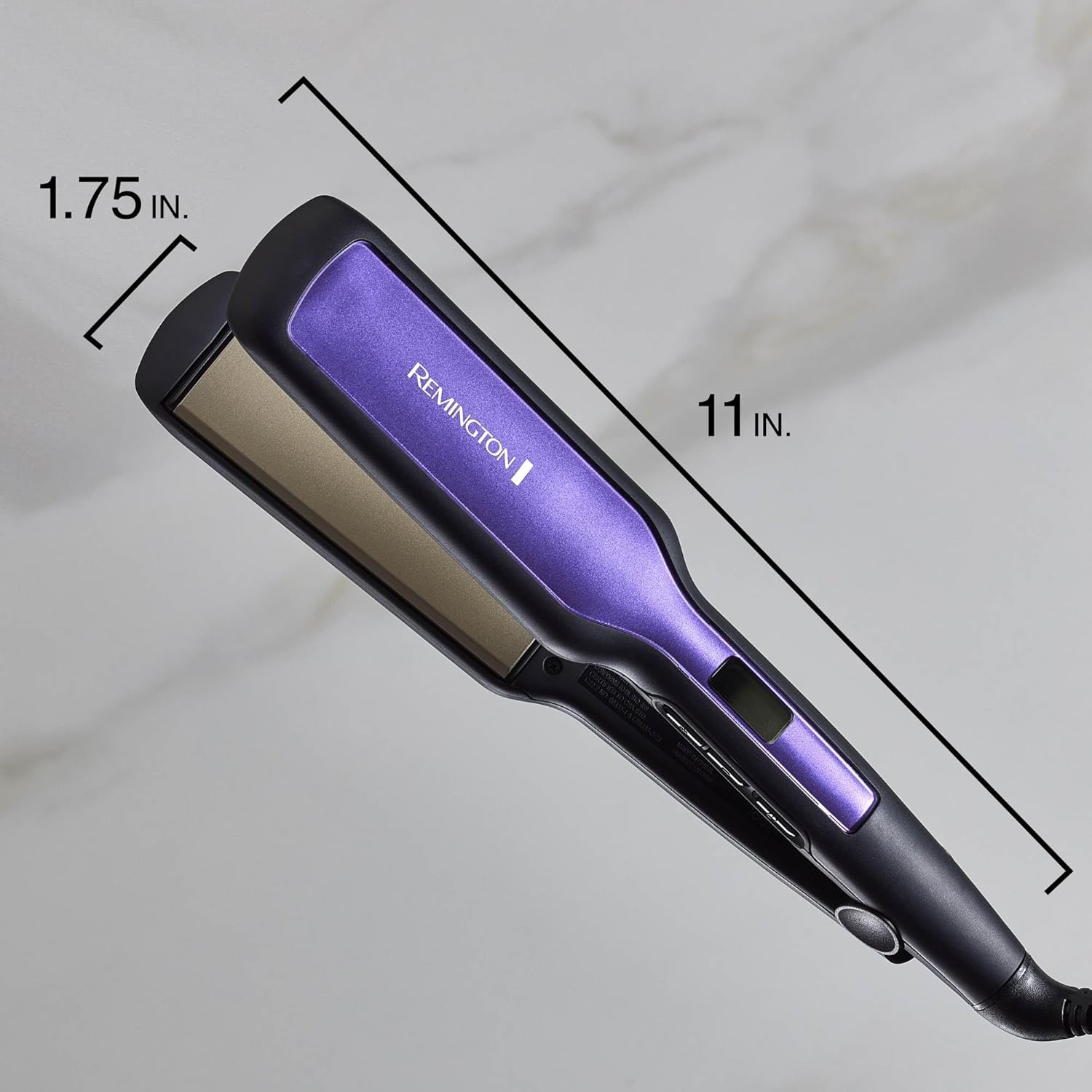 Remington 1 3/4" Flat Iron, Hair Straightener with Anti-Static Technology, 30-Second Heat Up & 60 Minute Auto Shut-Off, 30% Longer Ceramic Floating Plates, Titanium + Ceramic Coating - Image 7