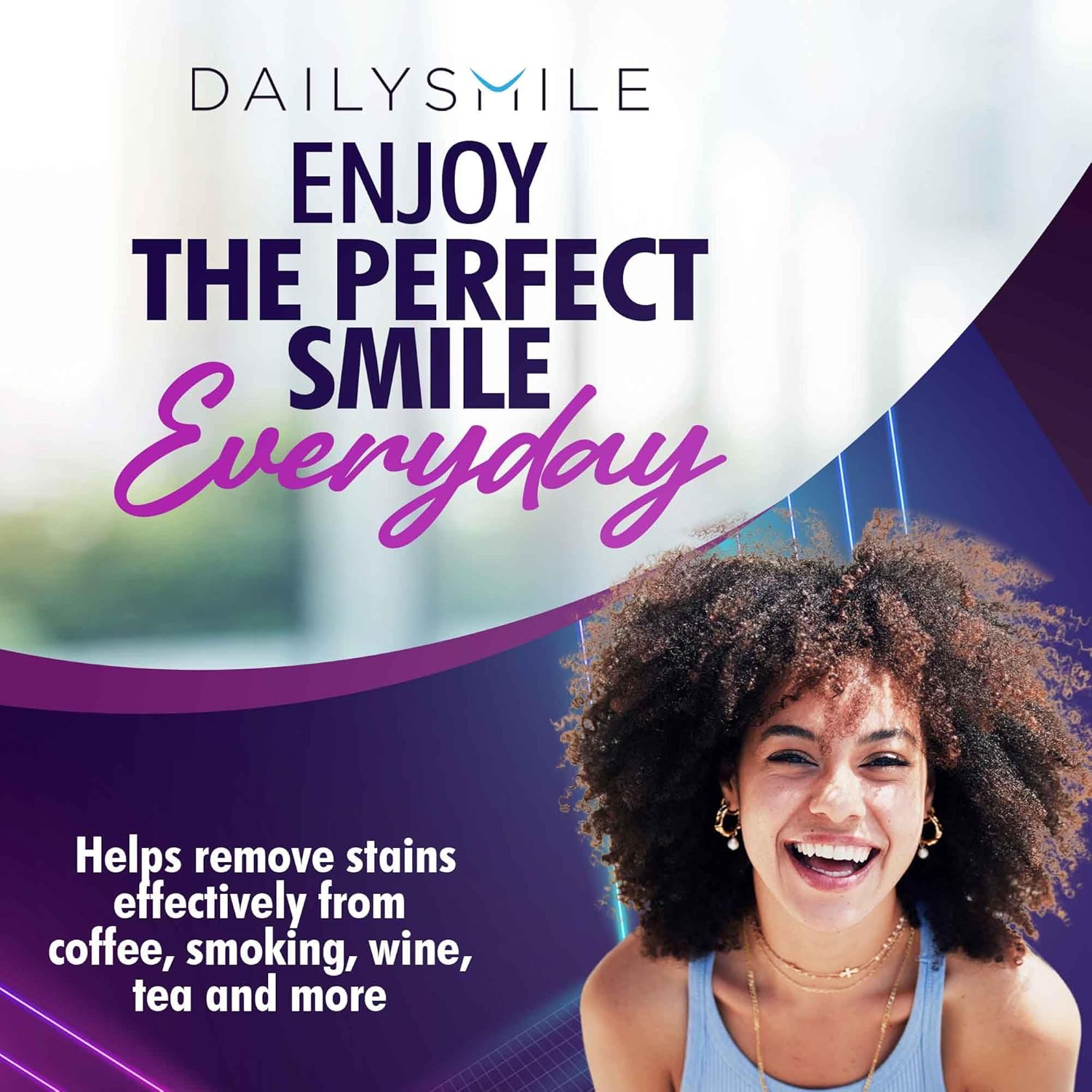 Revolutionary Teeth Whitening Kit for Sensitive Teeth, โ Instant Results to Help Remove Stubborn Stains, Hands-Free Waterproof Teeth Whitening Light & 4 Whitening Pens, Vegan - Image 4