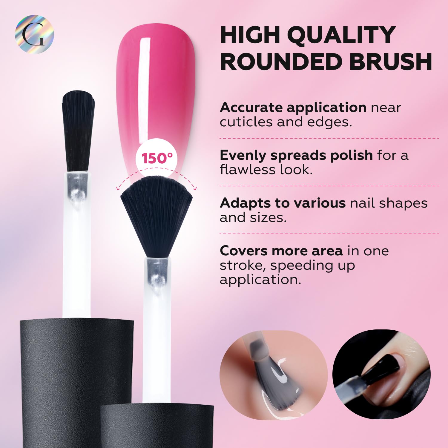 GLOSS Gel Nail Polish | Strawberry Cocktail 15ml 1 pcs - HEMA Free Gel Polish, Pink Soak Off UV LED Gel Varnish, Professional Manicure Nail Art Design Gifts for Girls & Women - Image 6