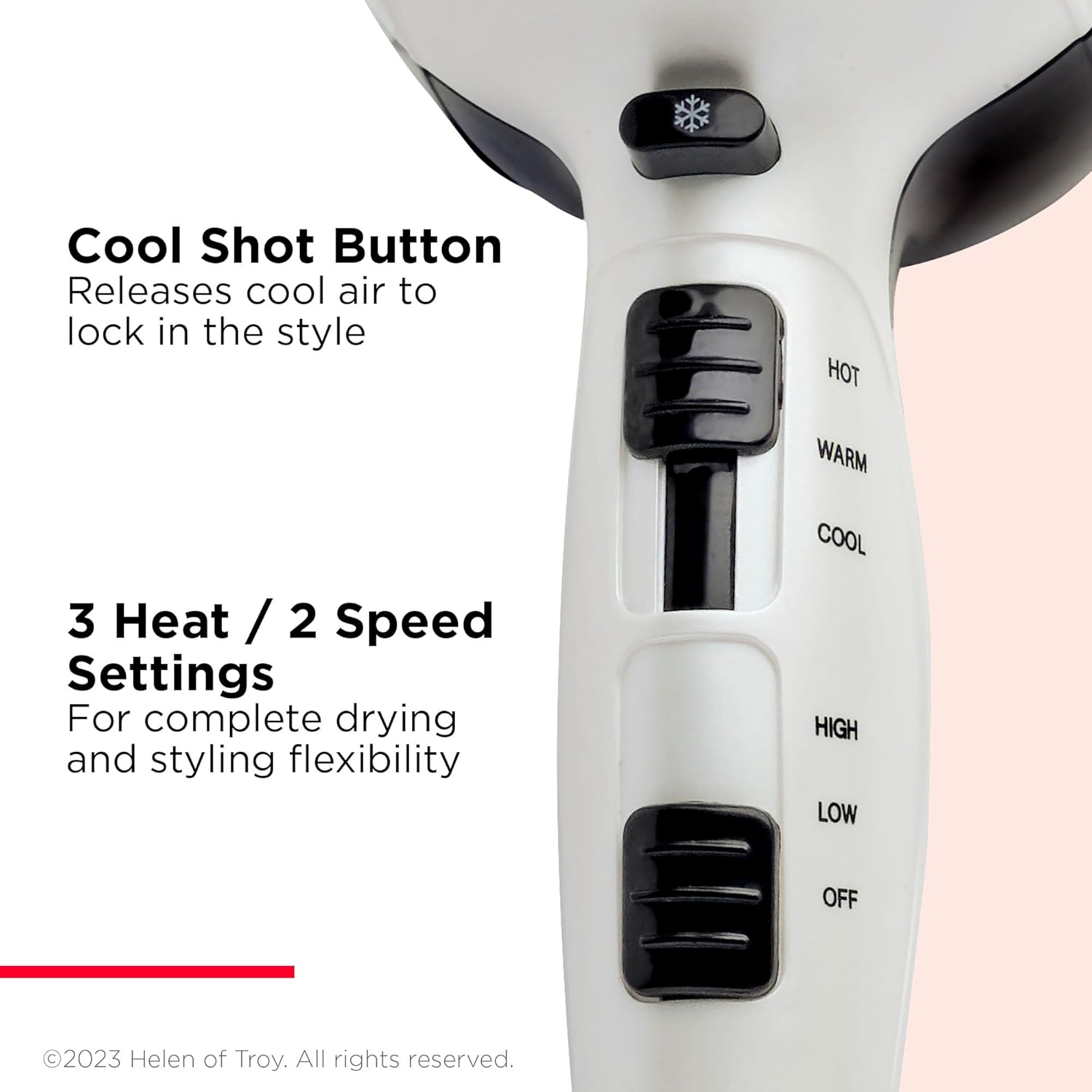 Revlon Shine Booster Hair Dryer | 1875W Smooth Blowout and Maximum Volume - Image 3